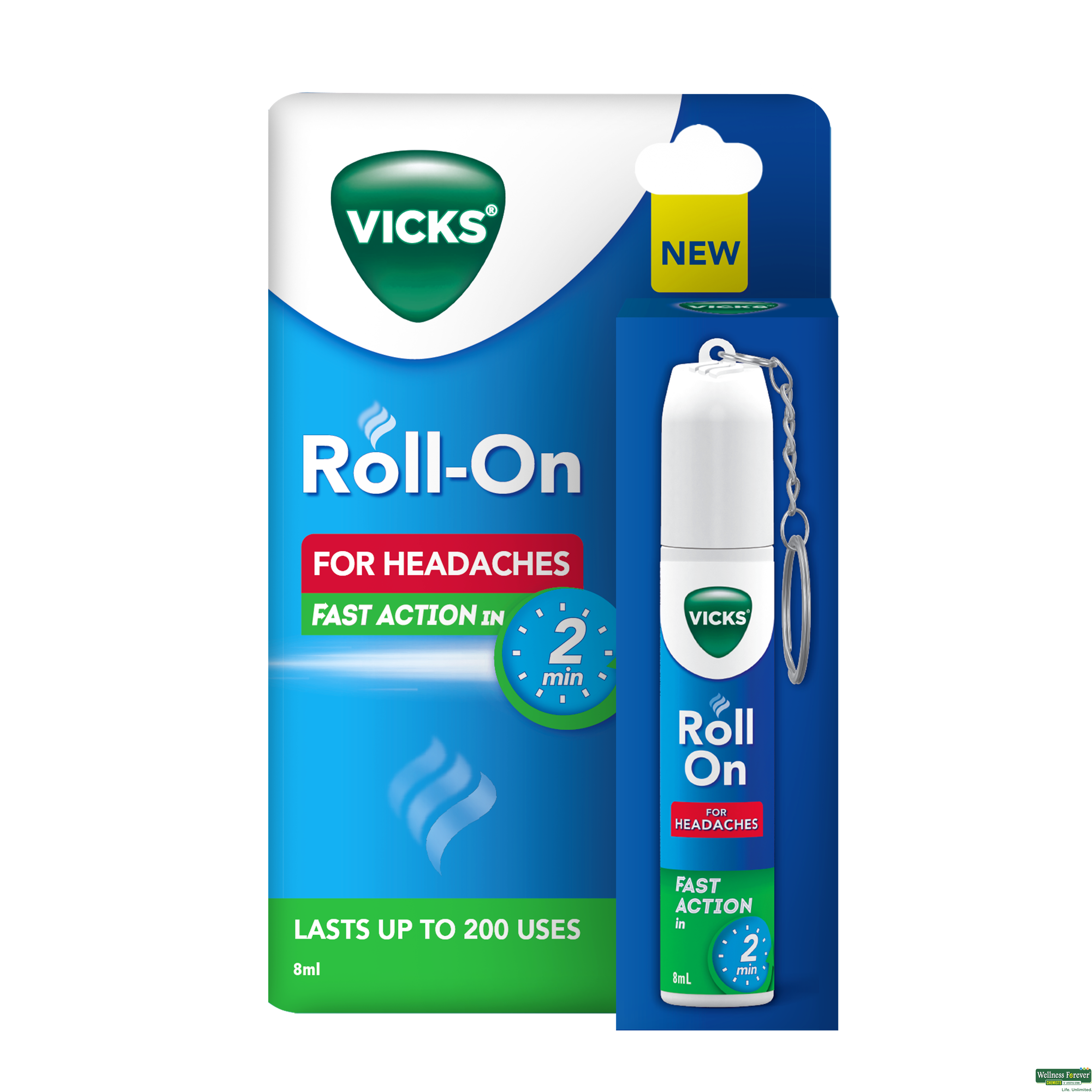 VICKS INHALER RELEIF IN 5 SEC WITH KEYCHAIN 1PC-image