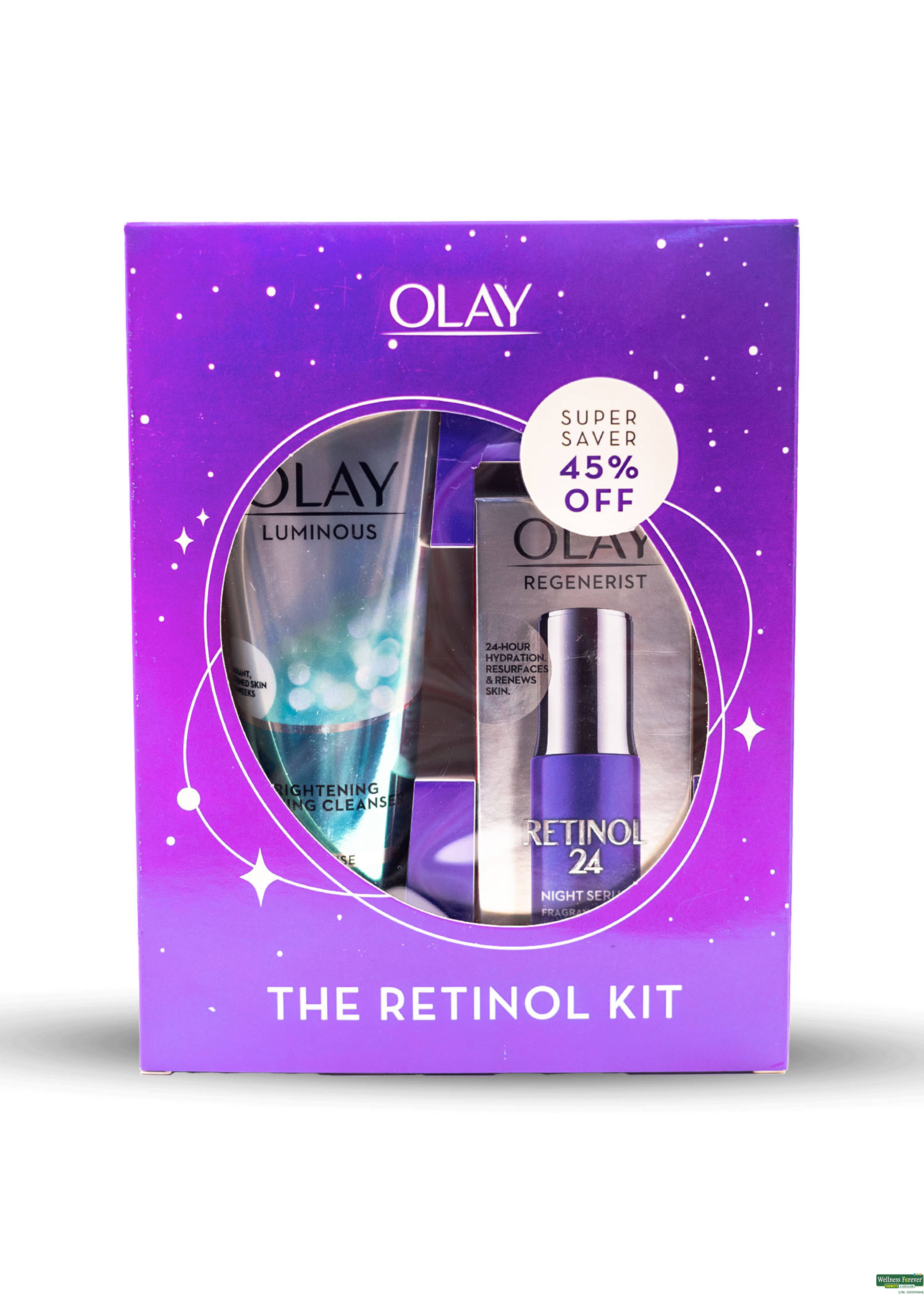 Olay Cleanser 100g + Retinol Night Cream 50g-image