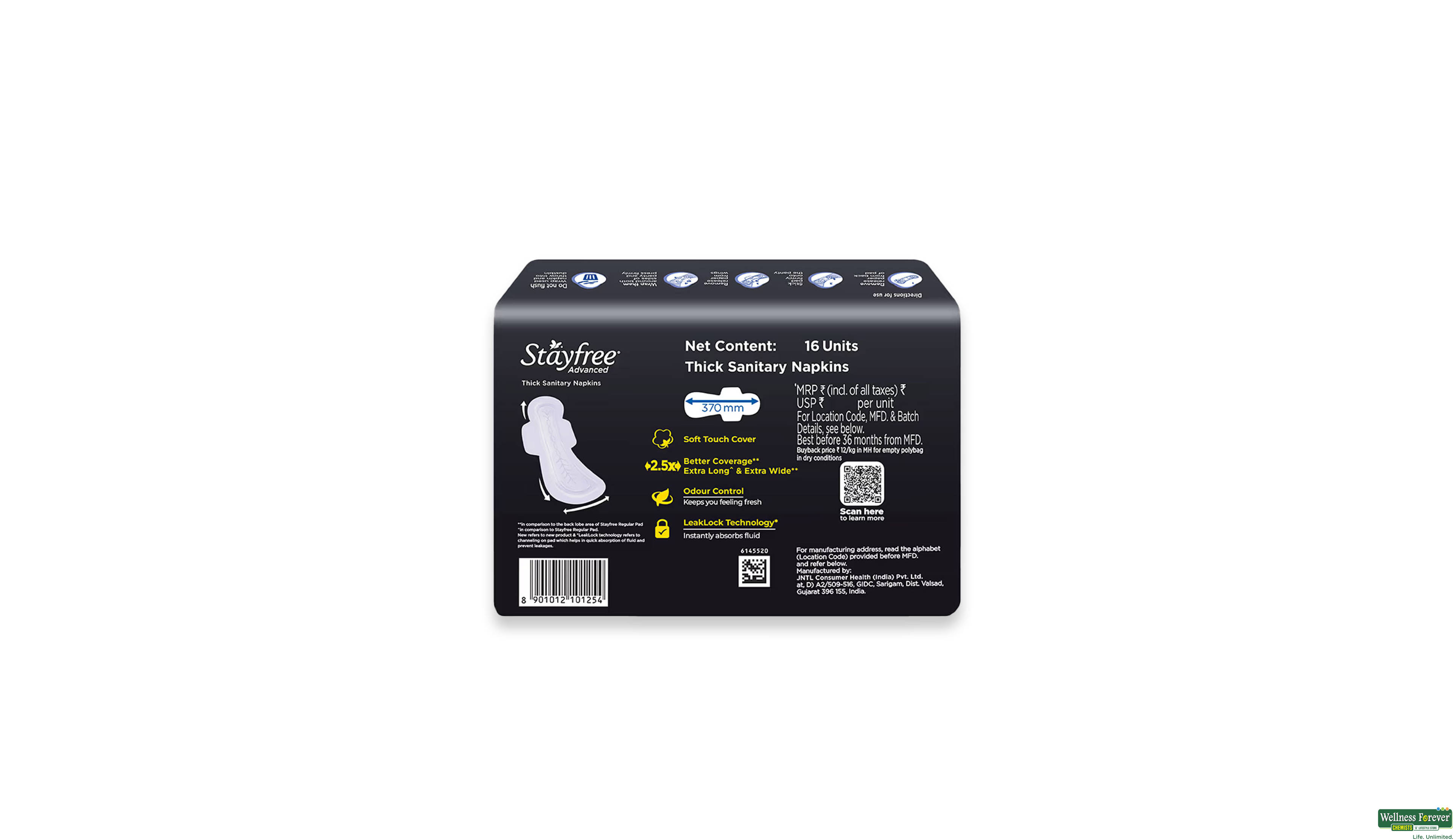 STAYFREE ADVANCED ALL NIGHTS XXL+16PC- 2, 16PC, null