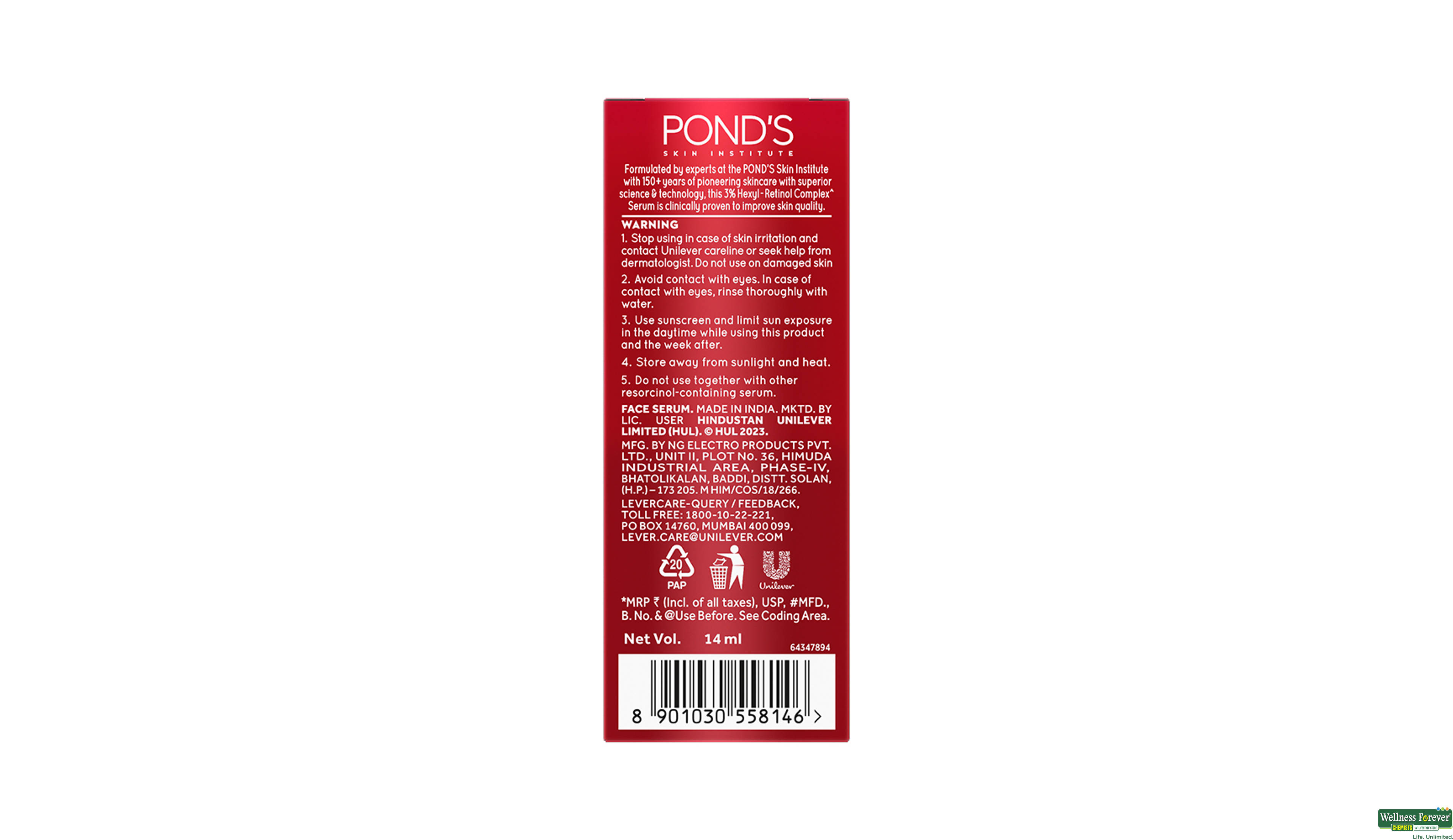 PONDS YOUTHFUL MIRACLE SERUM 14ML- 8, 14ML, null