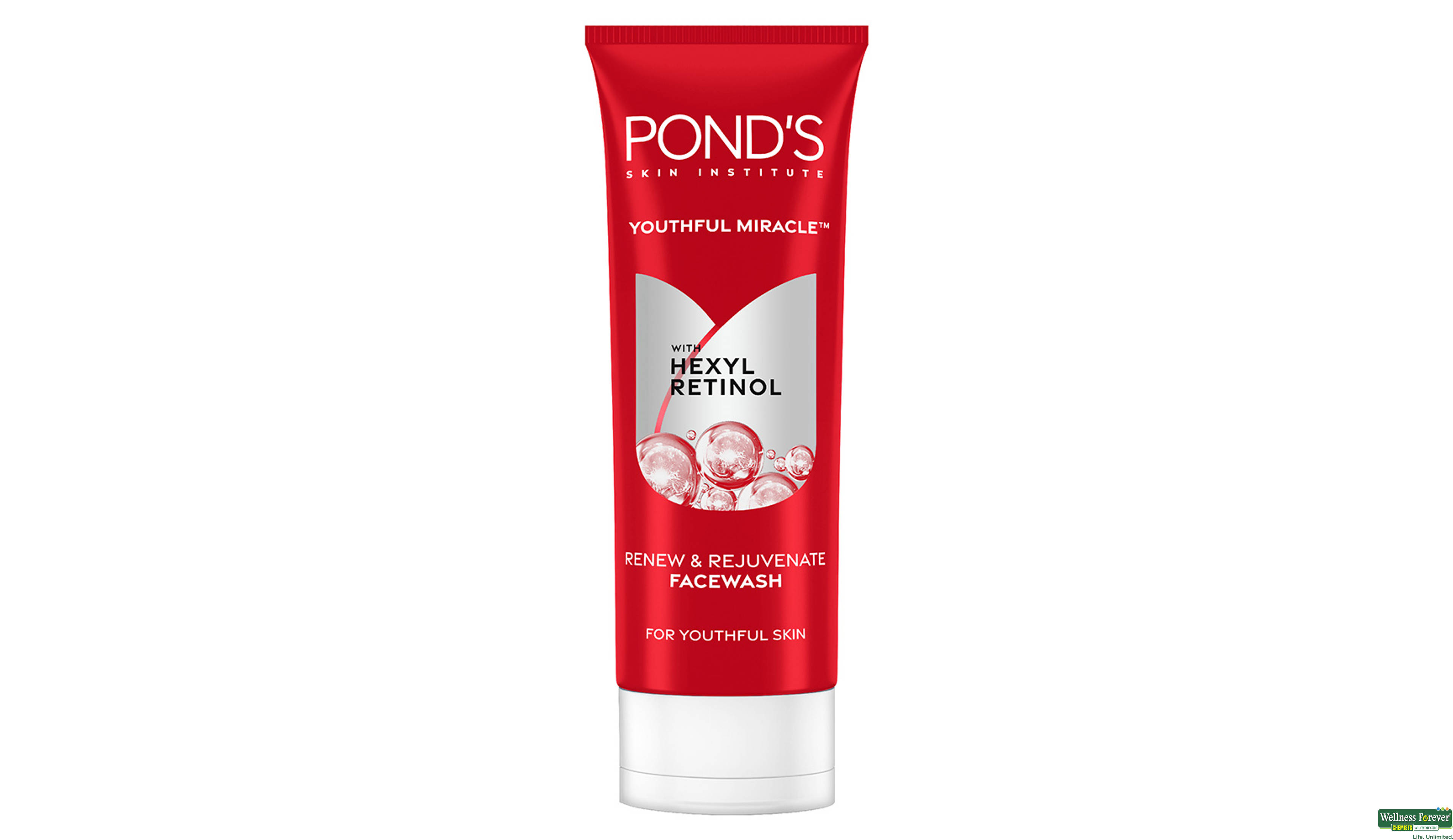 PONDS YOUTHFUL MIRACLE RENEW & REJUVENATE FACEWASH 100ML- 1, 100ML, null