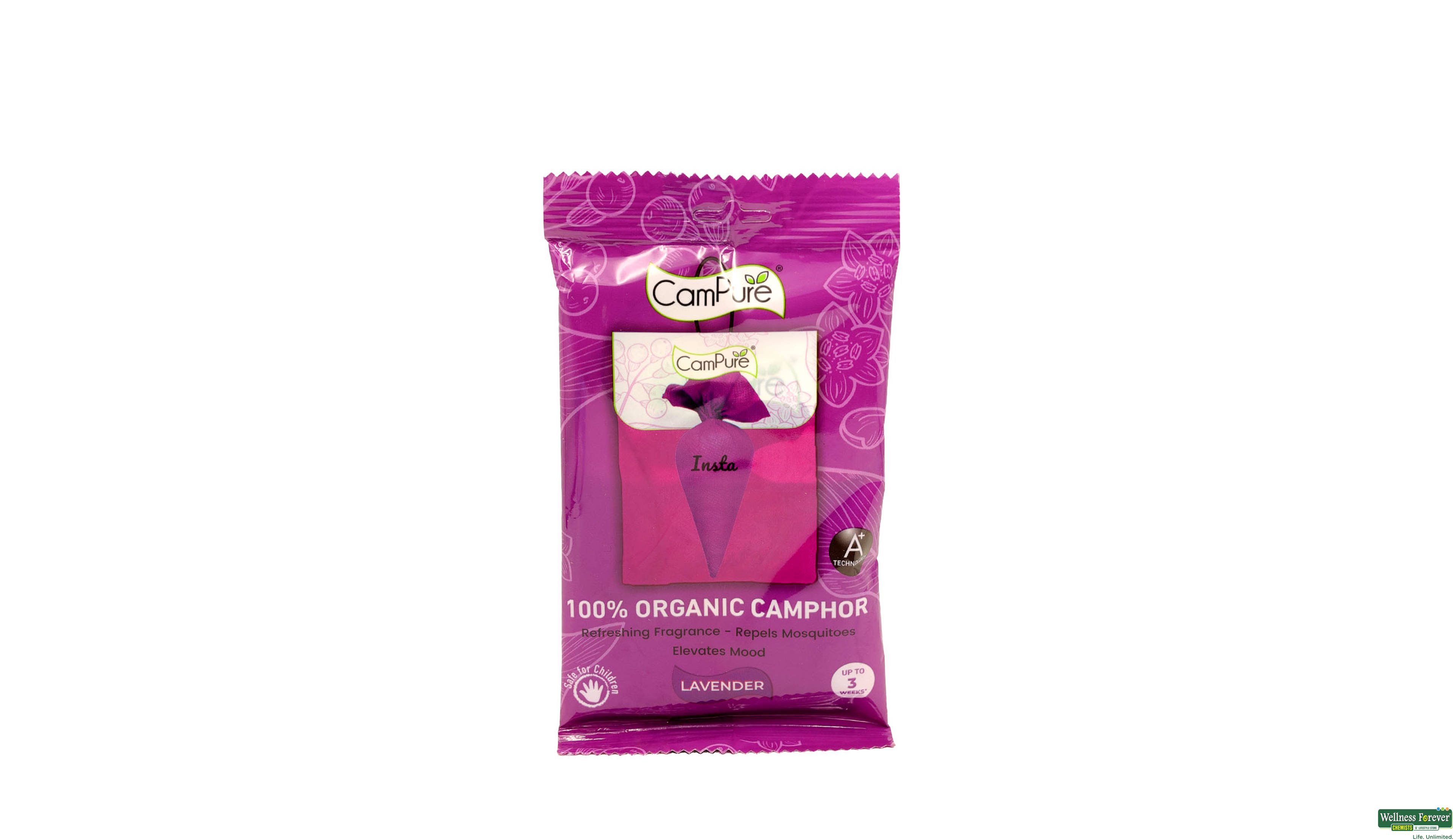 CAMPURE A/FR CONE LAVENDER 30GM- 1, 30GM, null