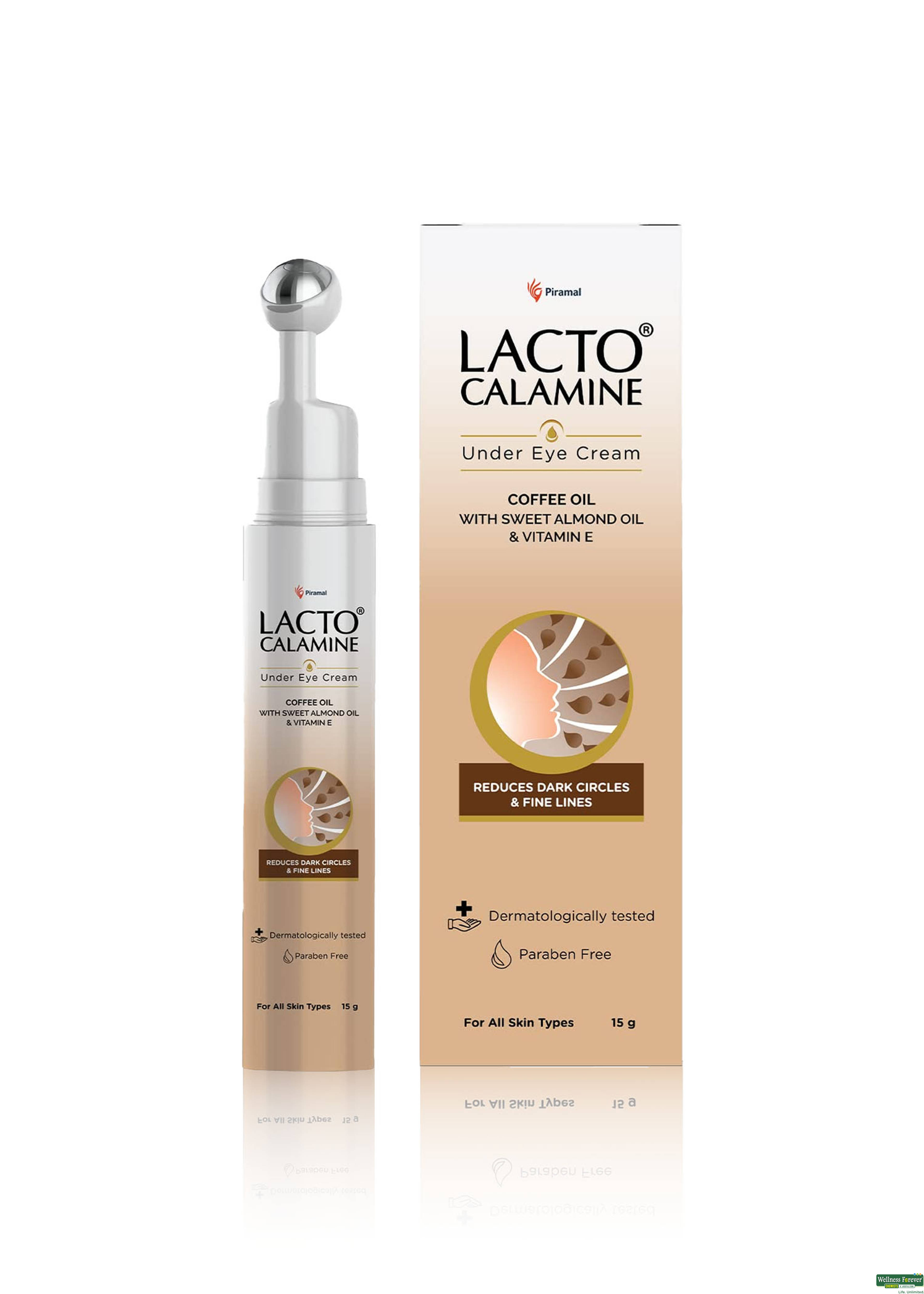 LACTO CALAMINE UNDER EYE CREAM WITH ROLL ON 15GM-image