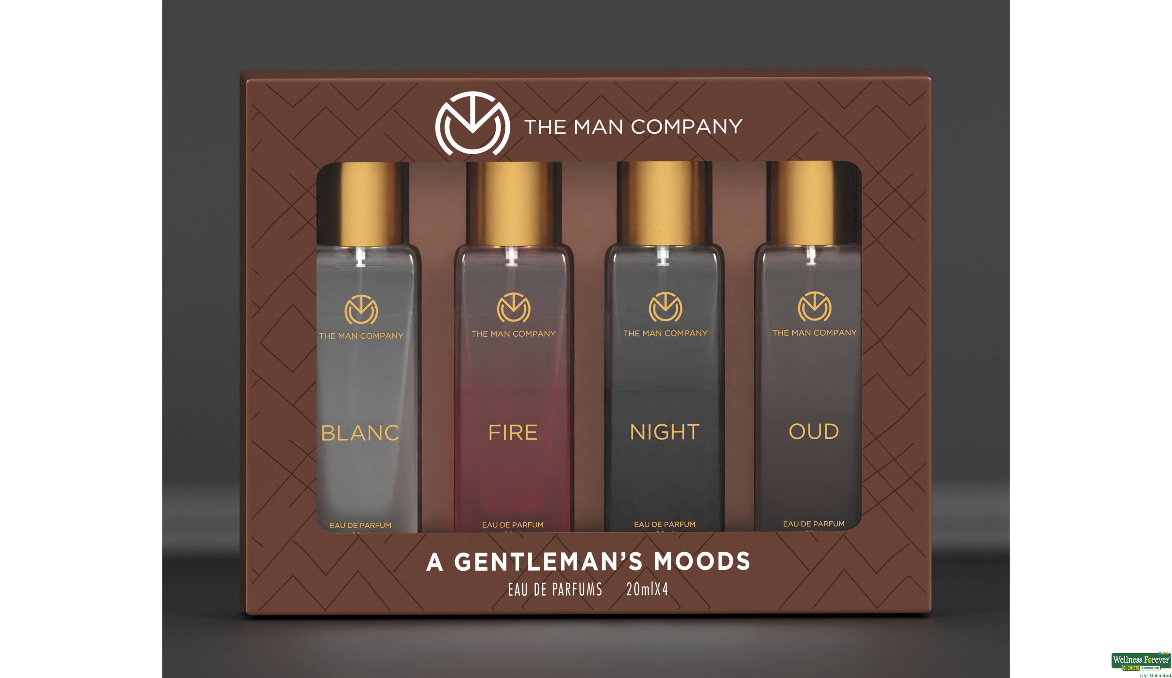 THE MAN COMPANY PERFUME A GENTLEMANS MOOD 4X20ML EDPS 1PC- 2, 80ML, null