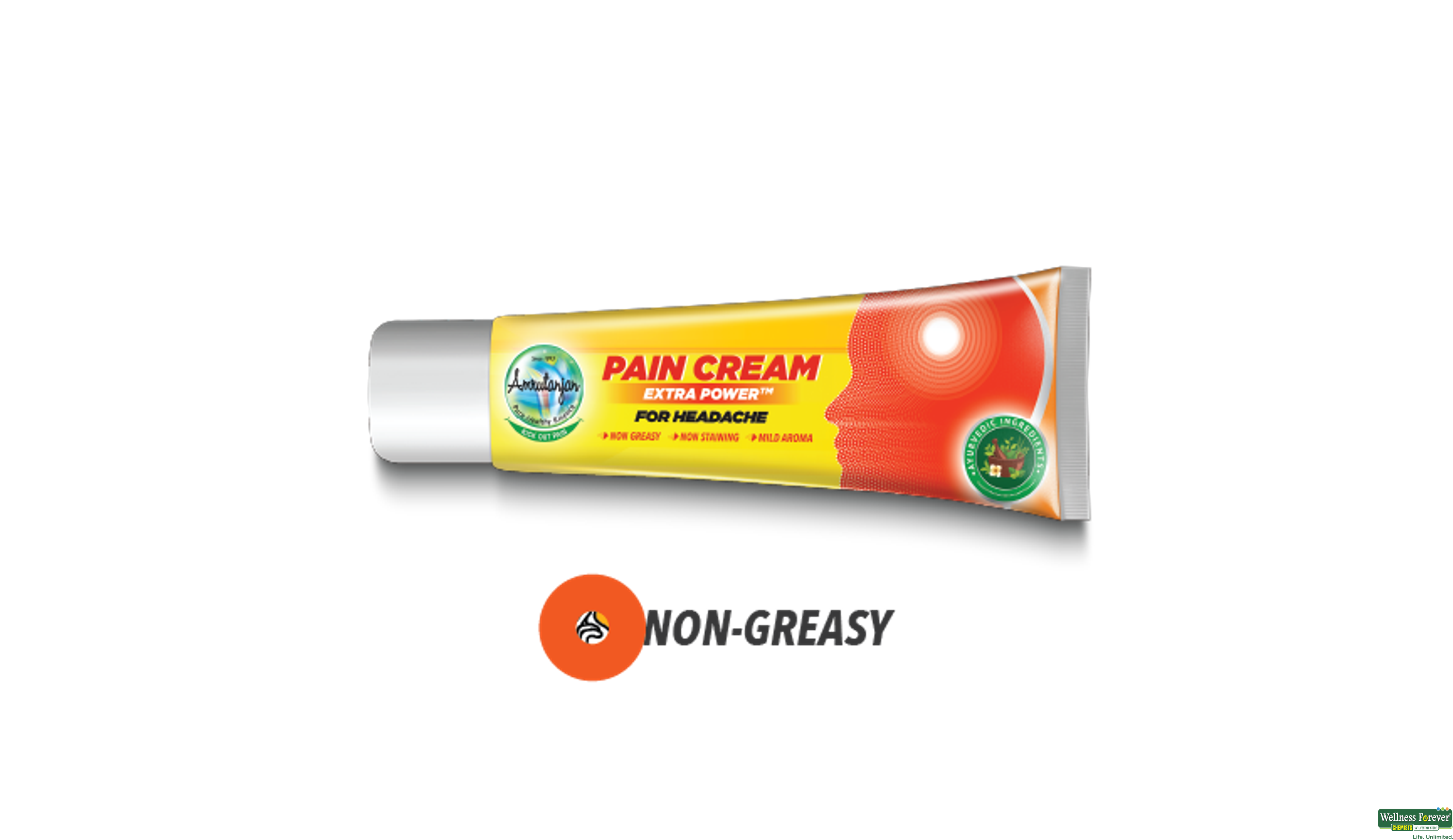 AMRUTANJAN PAIN CREAM EXTRA POWER FOR HEADACHE 10GM- 2, 10GM, null