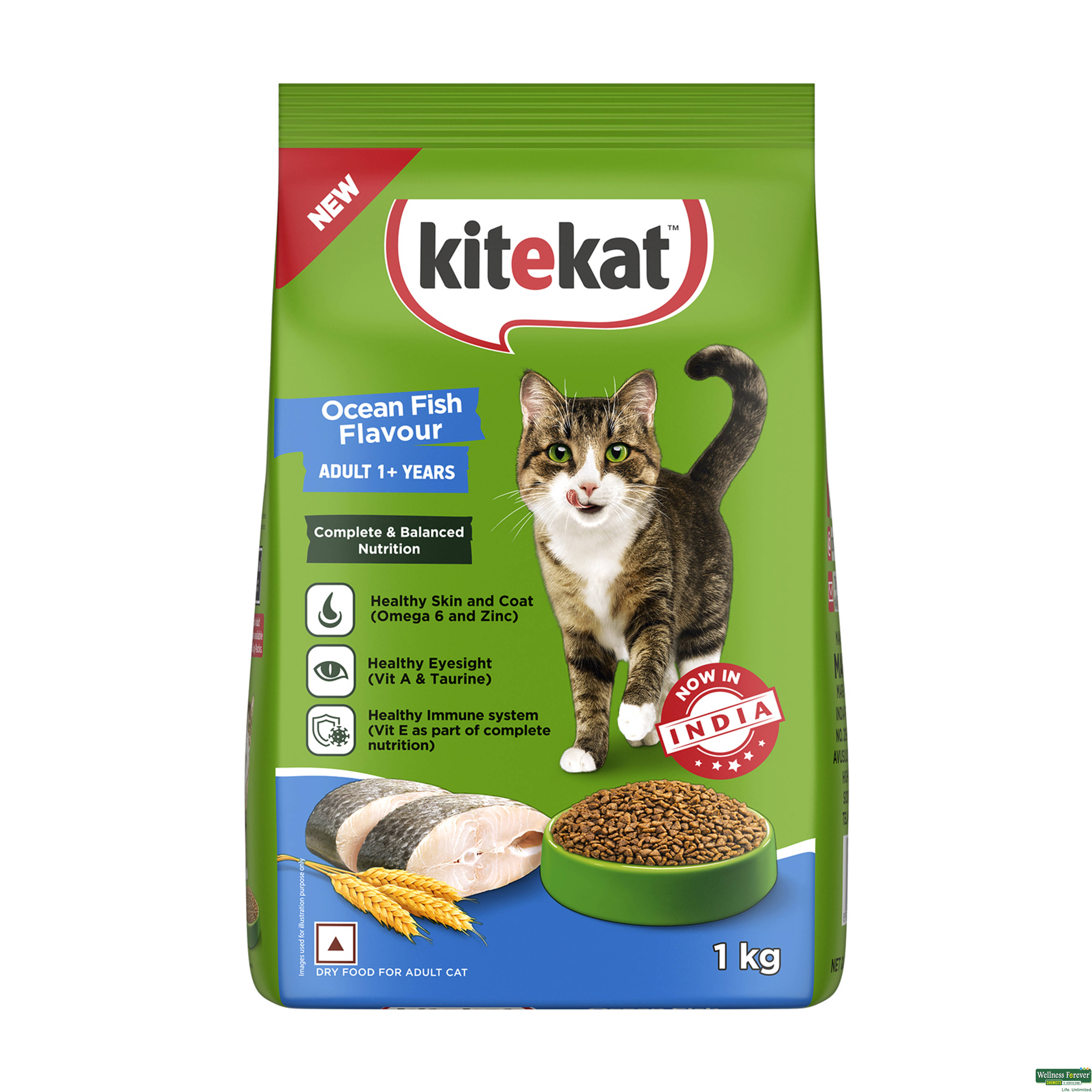 KITEKAT ADULT OCEANFISH 1KG-image