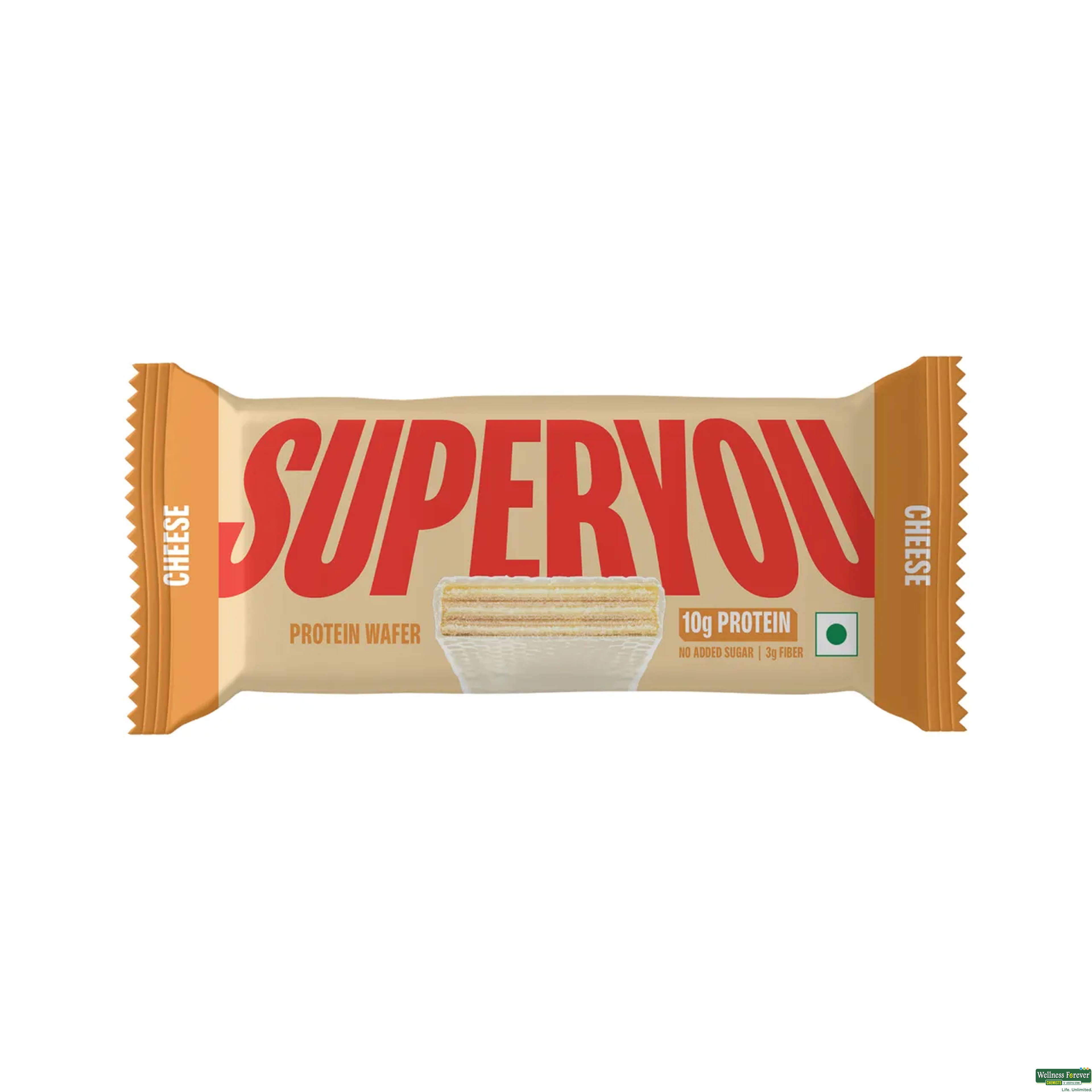 SUPERYOU CHEESE PROTEIN WAFER BAR 40GM-image