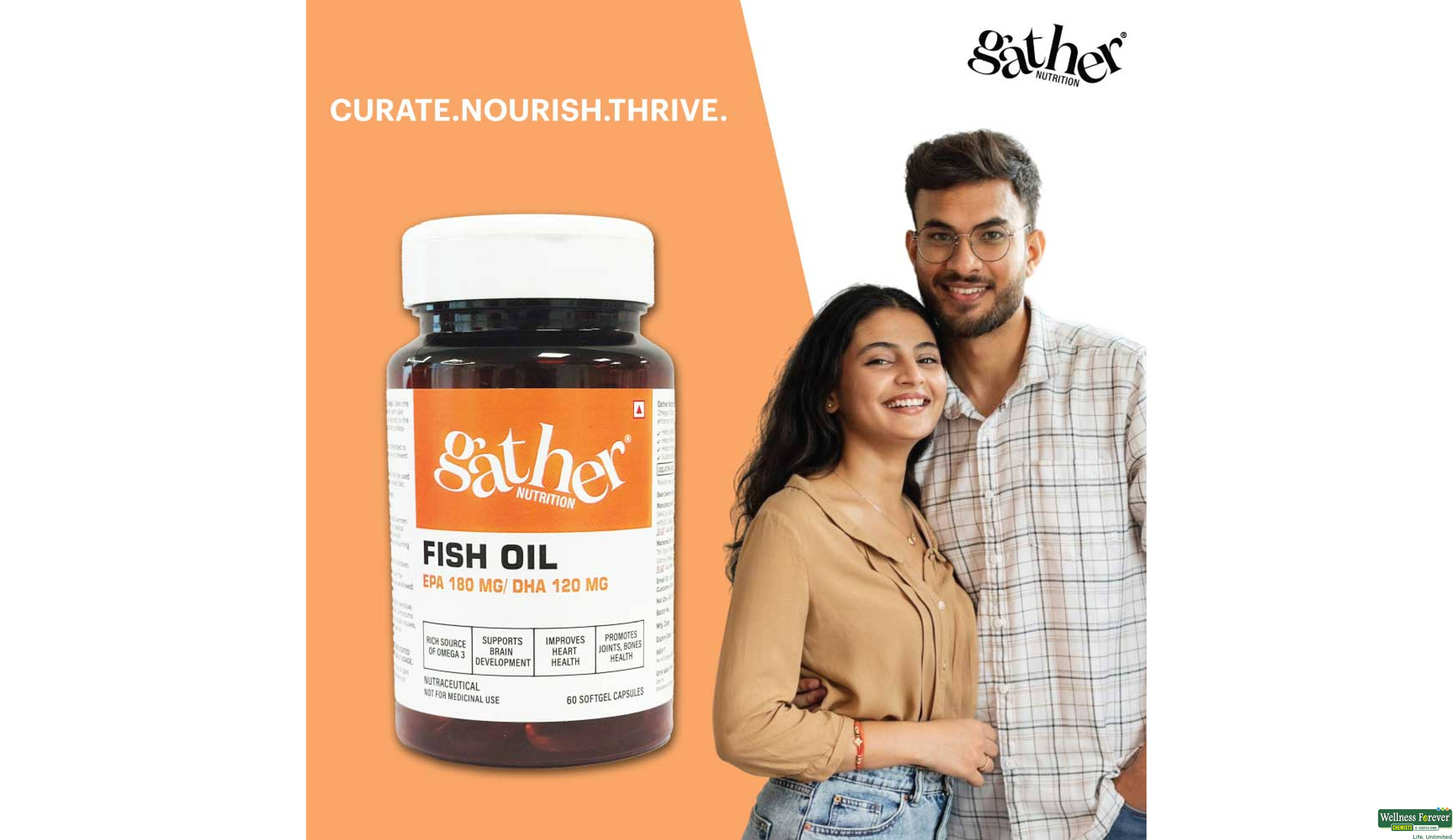 GATHER FISH OIL 1000MG 60CAP- 5, 60CAP, null