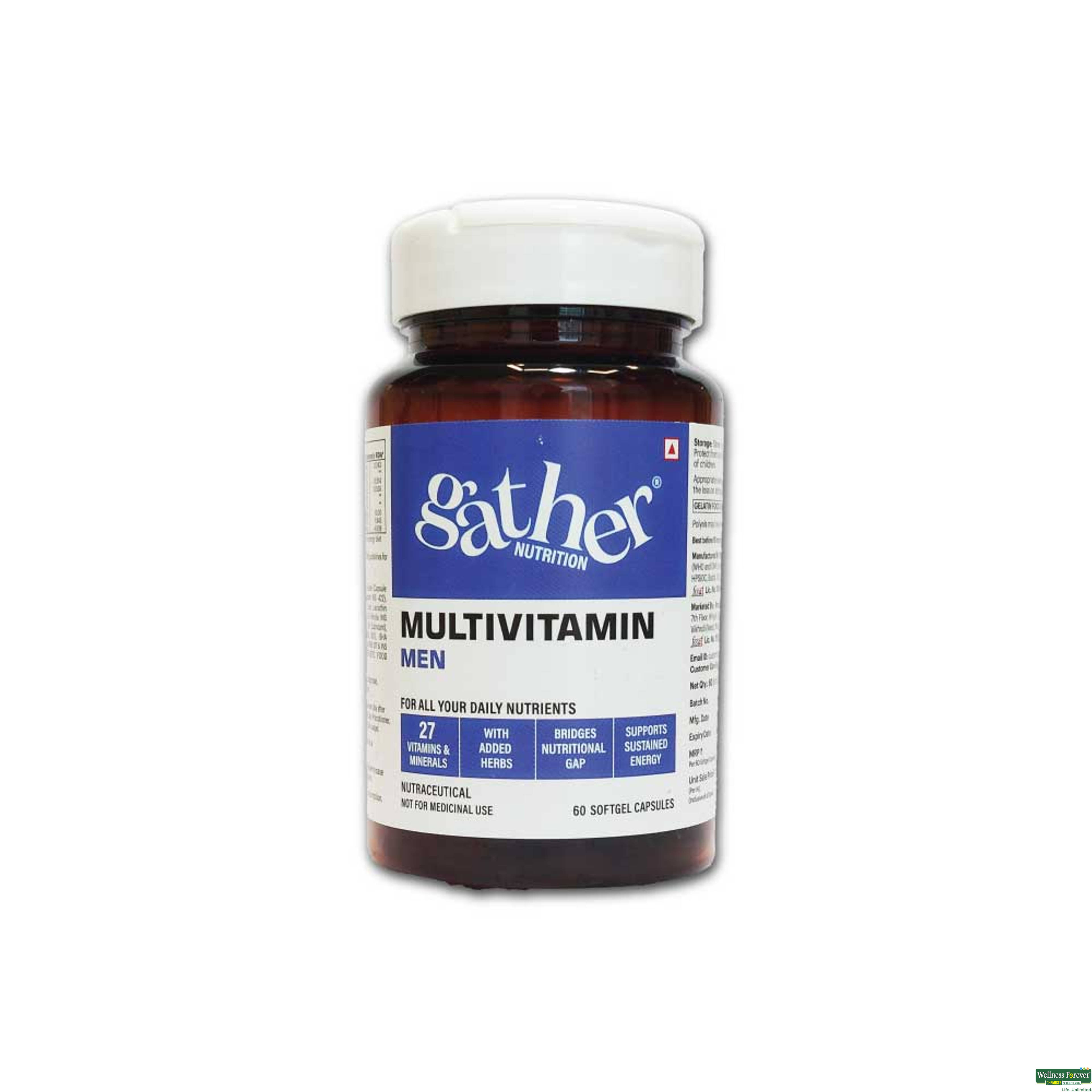 GATHER MULTIVITAMIN MEN 60CAPS-image