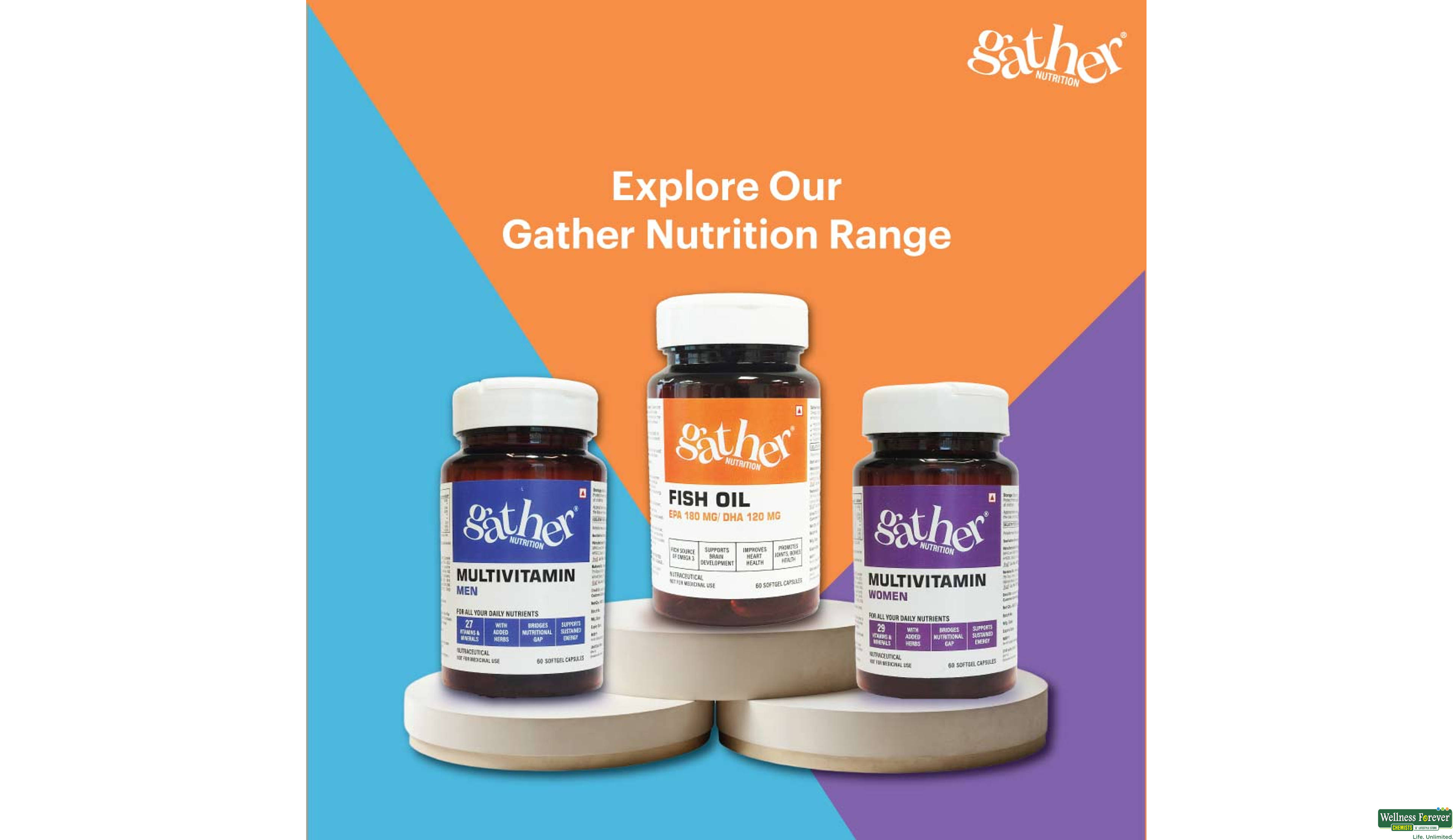 GATHER MULTIVITAMIN WOMEN 60CAPS- 3, 60CAP, null