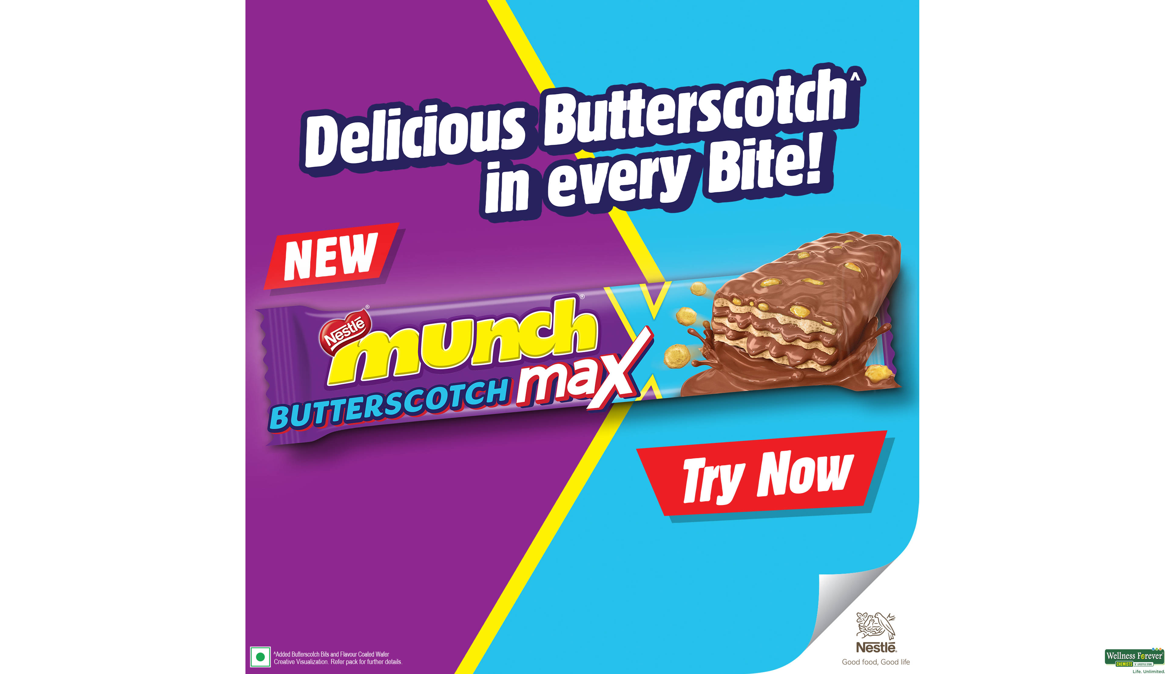 NEST CHOC MUNCH BUTTERSCOTCH 40GM- 5, 40GM, null