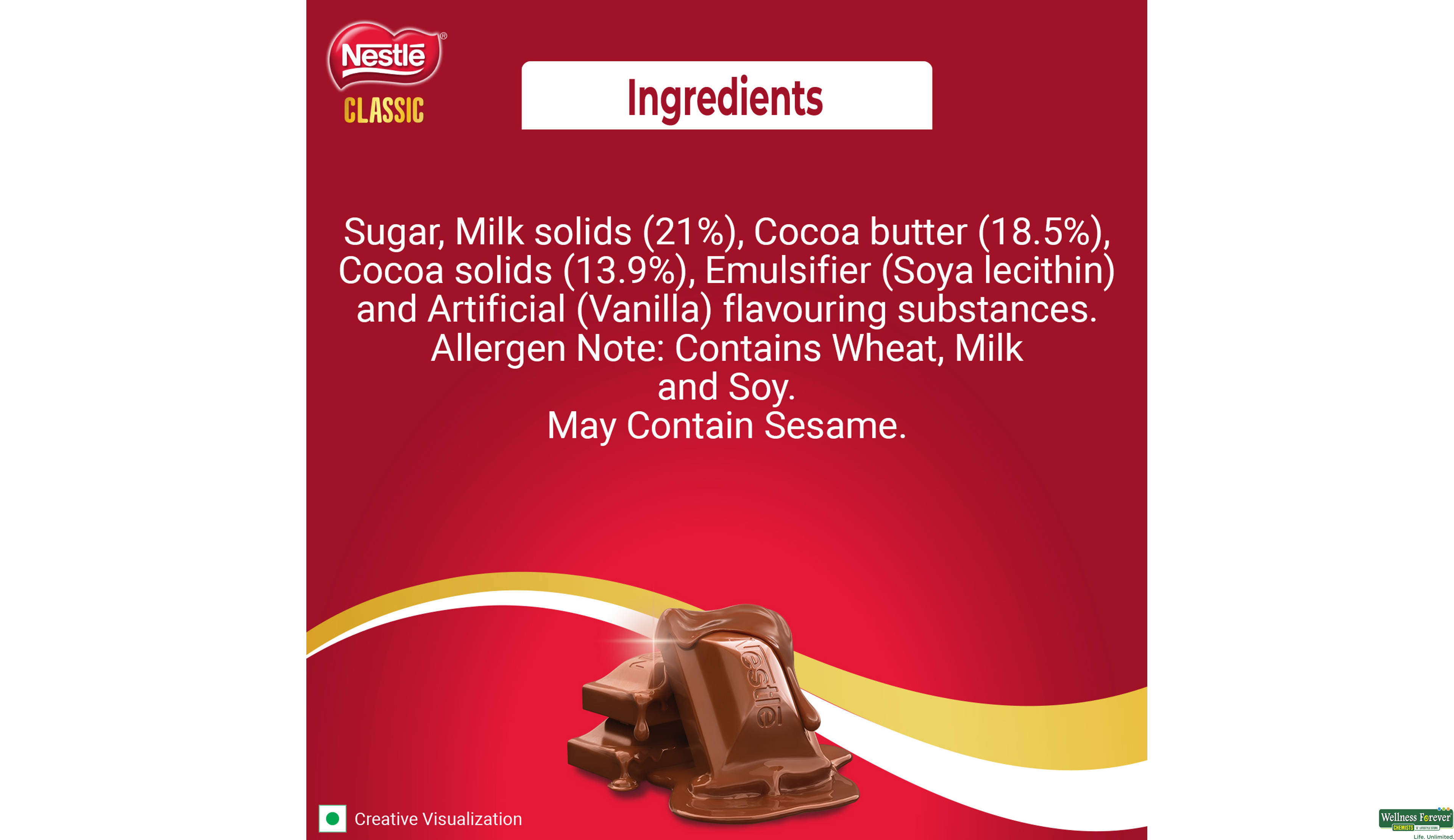 NEST CHOC CLASSIC MILK 150GM- 3, 150GM, null