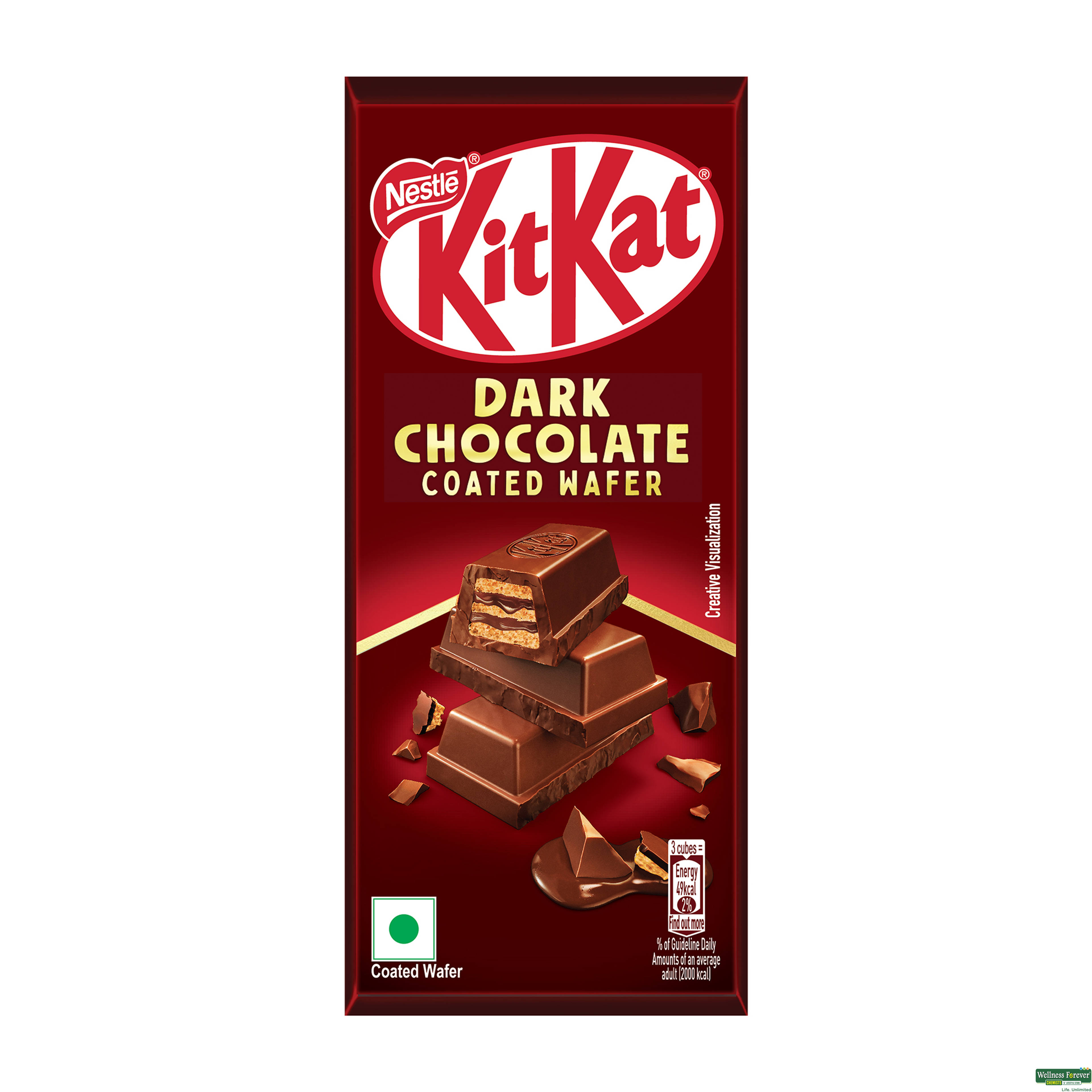 Nestlé  Dark Chocolate Coated Wafer Bar, 50g-image