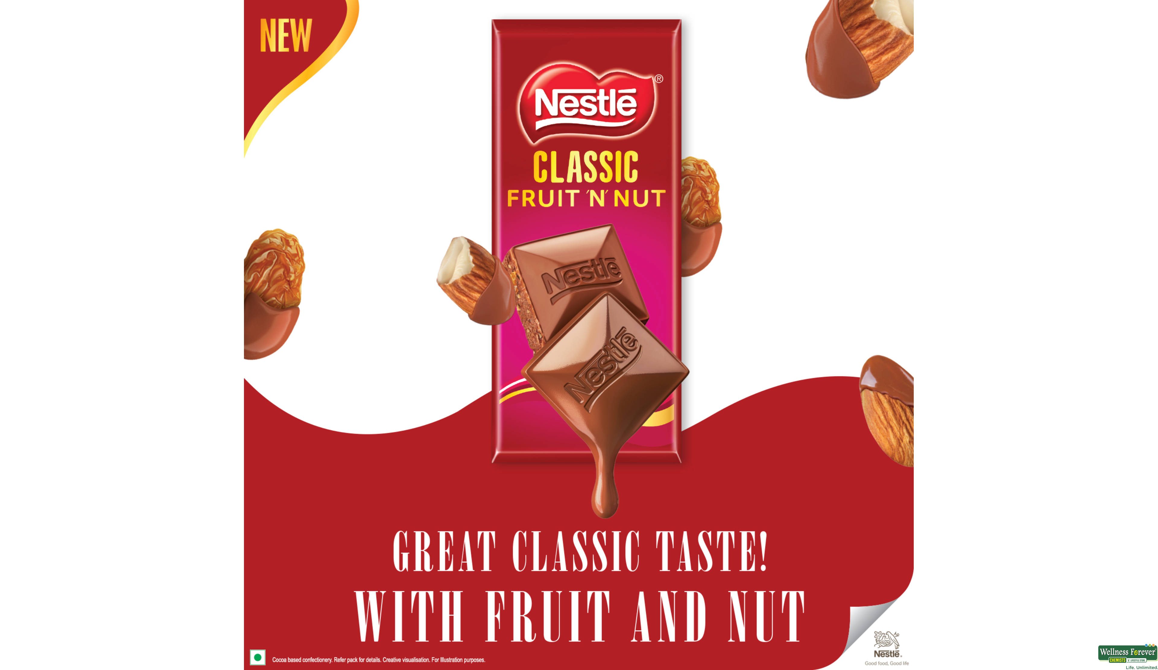 NESTLE CLASSIC FRUIT N NUT 65GM- 6, 65GM, null