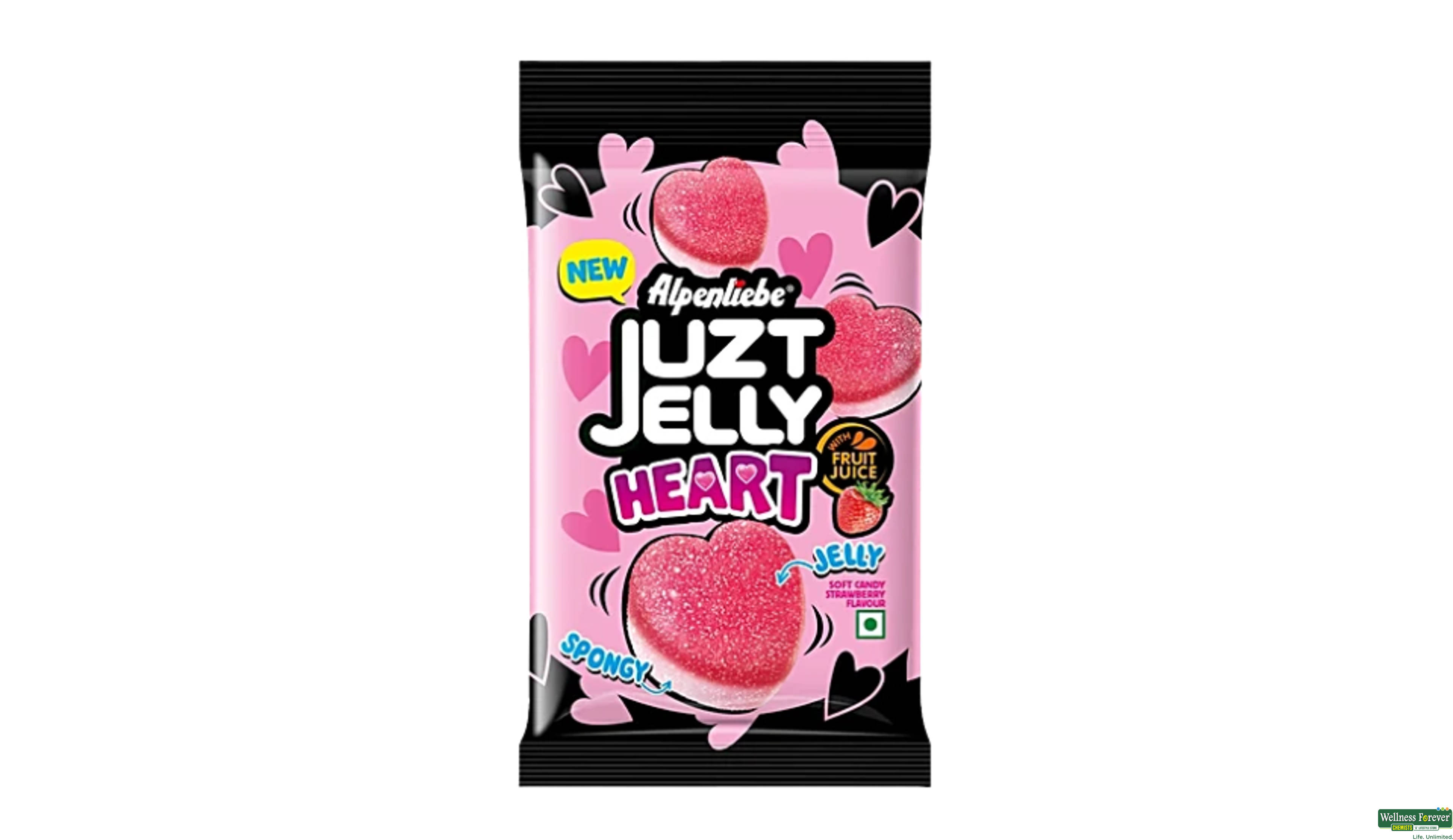 ALPENLIEBE JUZT JELLY HEART POUCH 94.6GM- 1, 1PKT, null