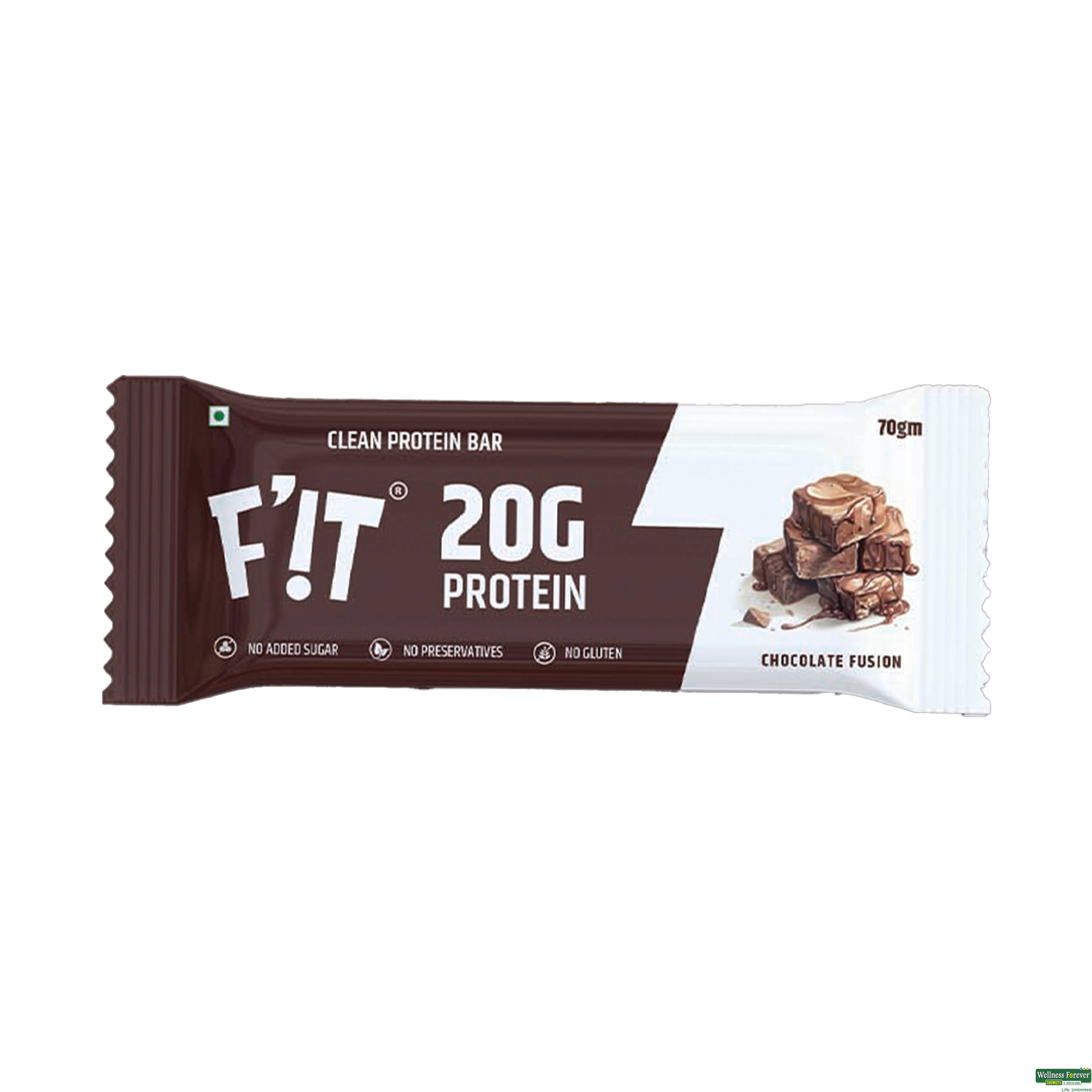 Fit Whey 20g Protein Bar Chocolate Fusion 70g-image