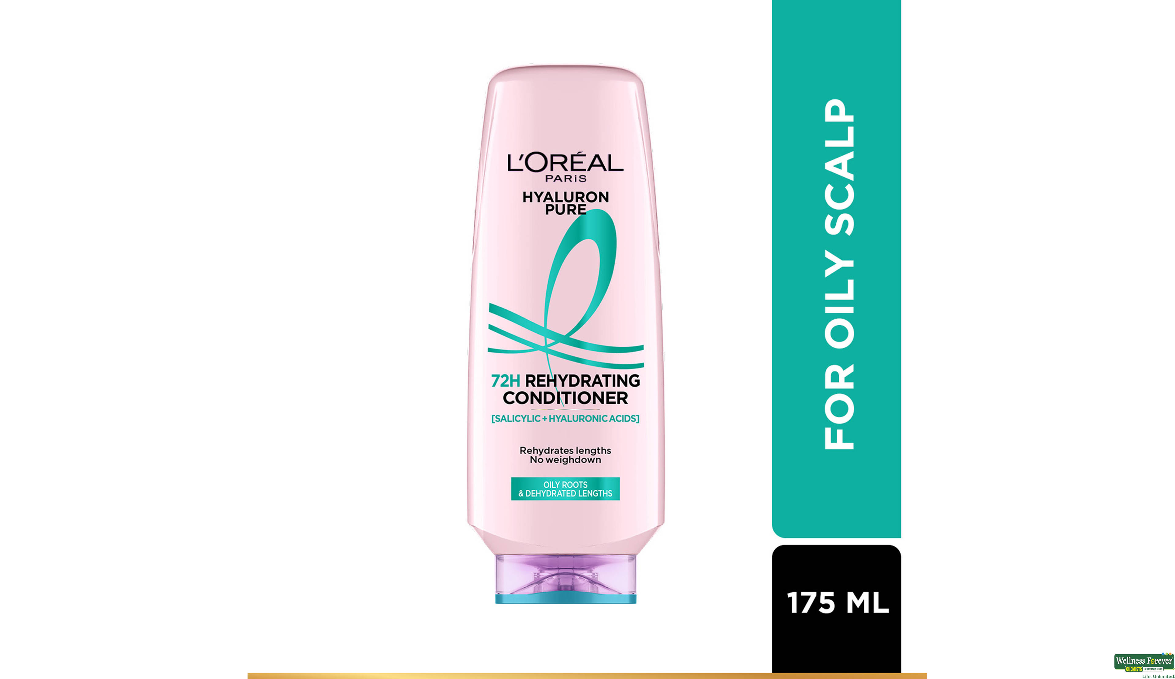 LOREAL CONDITIONER HYALURON PURE 72H REHYDRATING 175ML- 4, 175ML, null