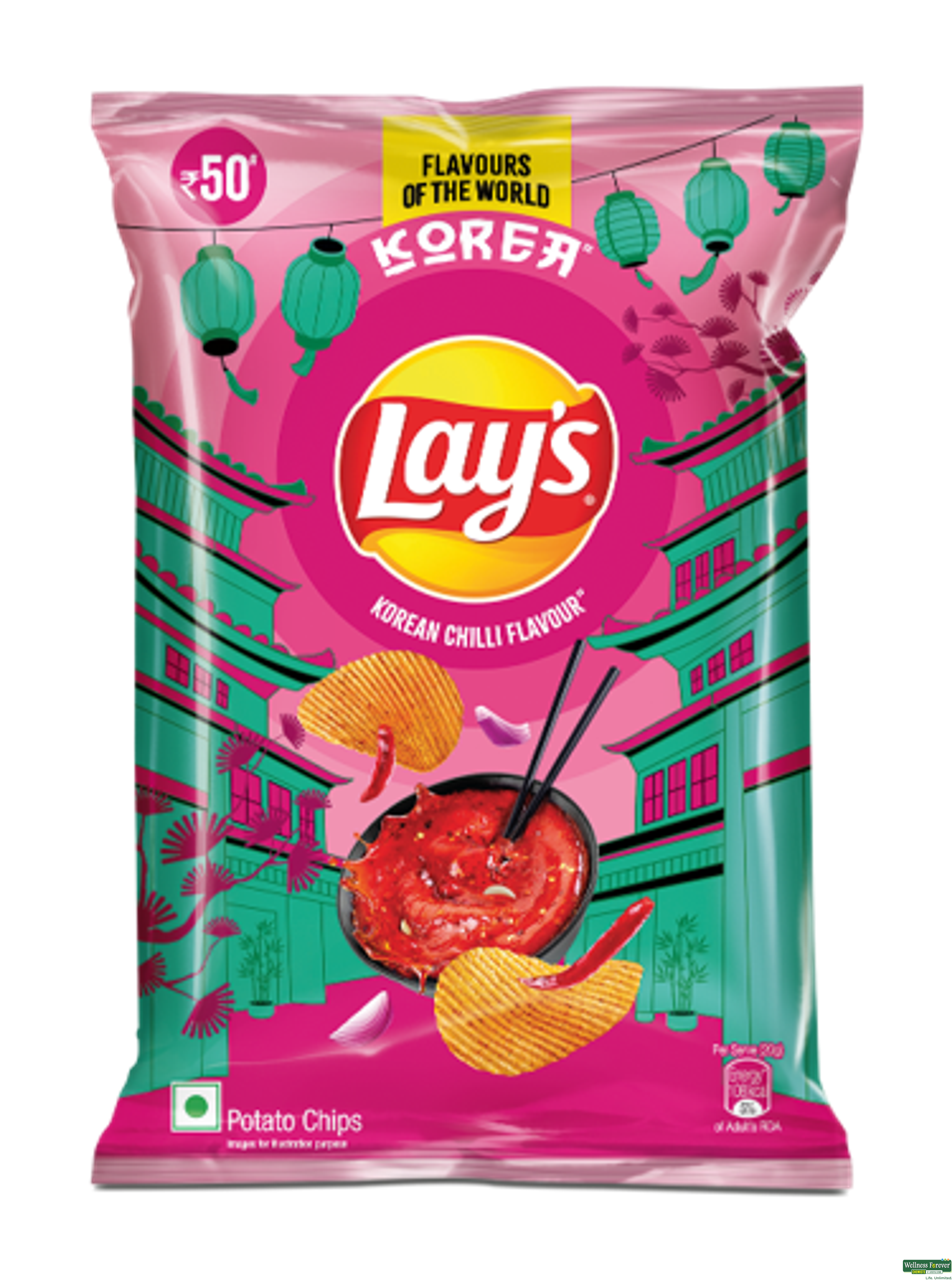 LAYS KOREAN CHILLI FLAVOUR 78G-image