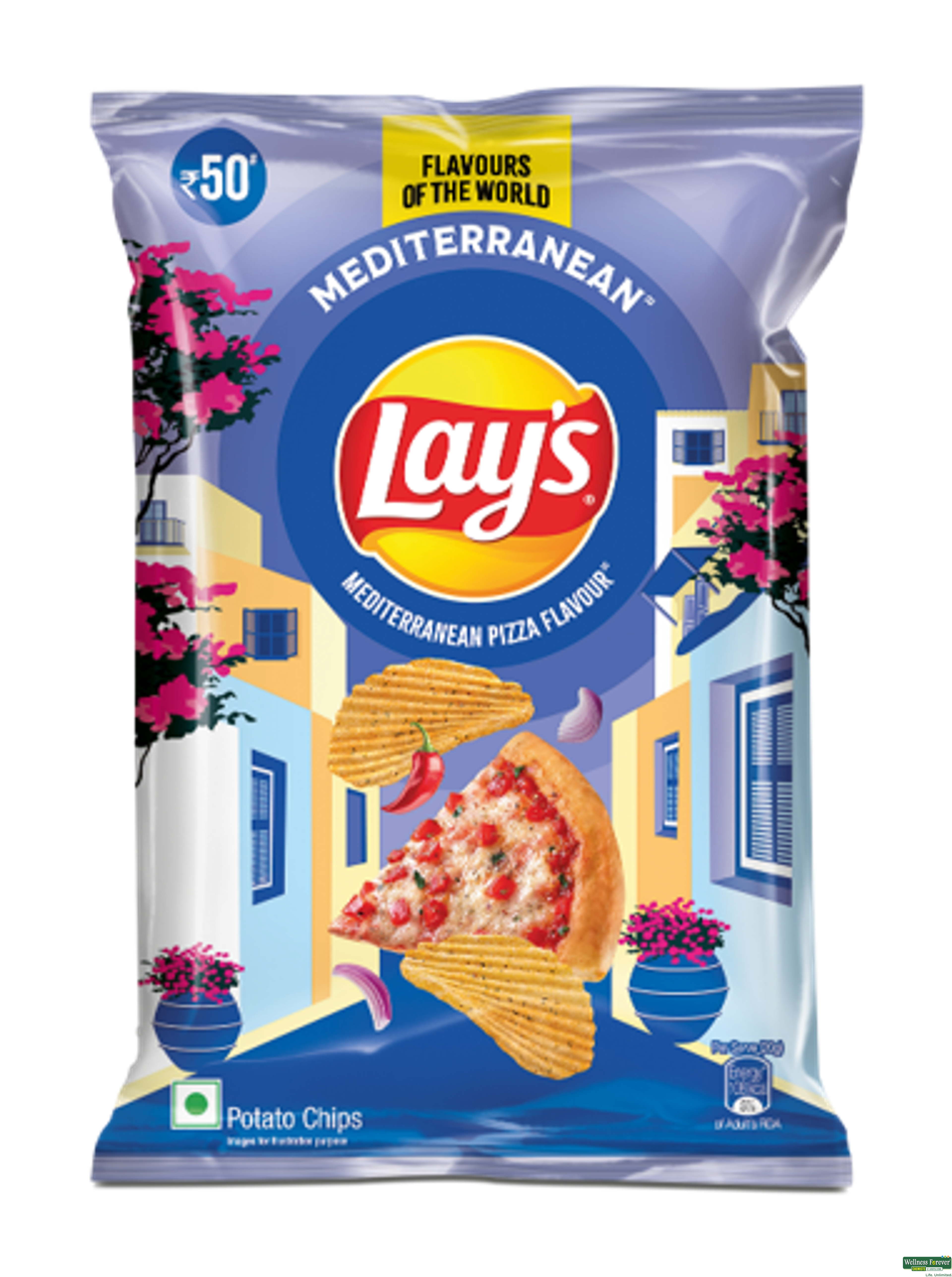 Lays Mediterranean Pizza Flavour 78g-image