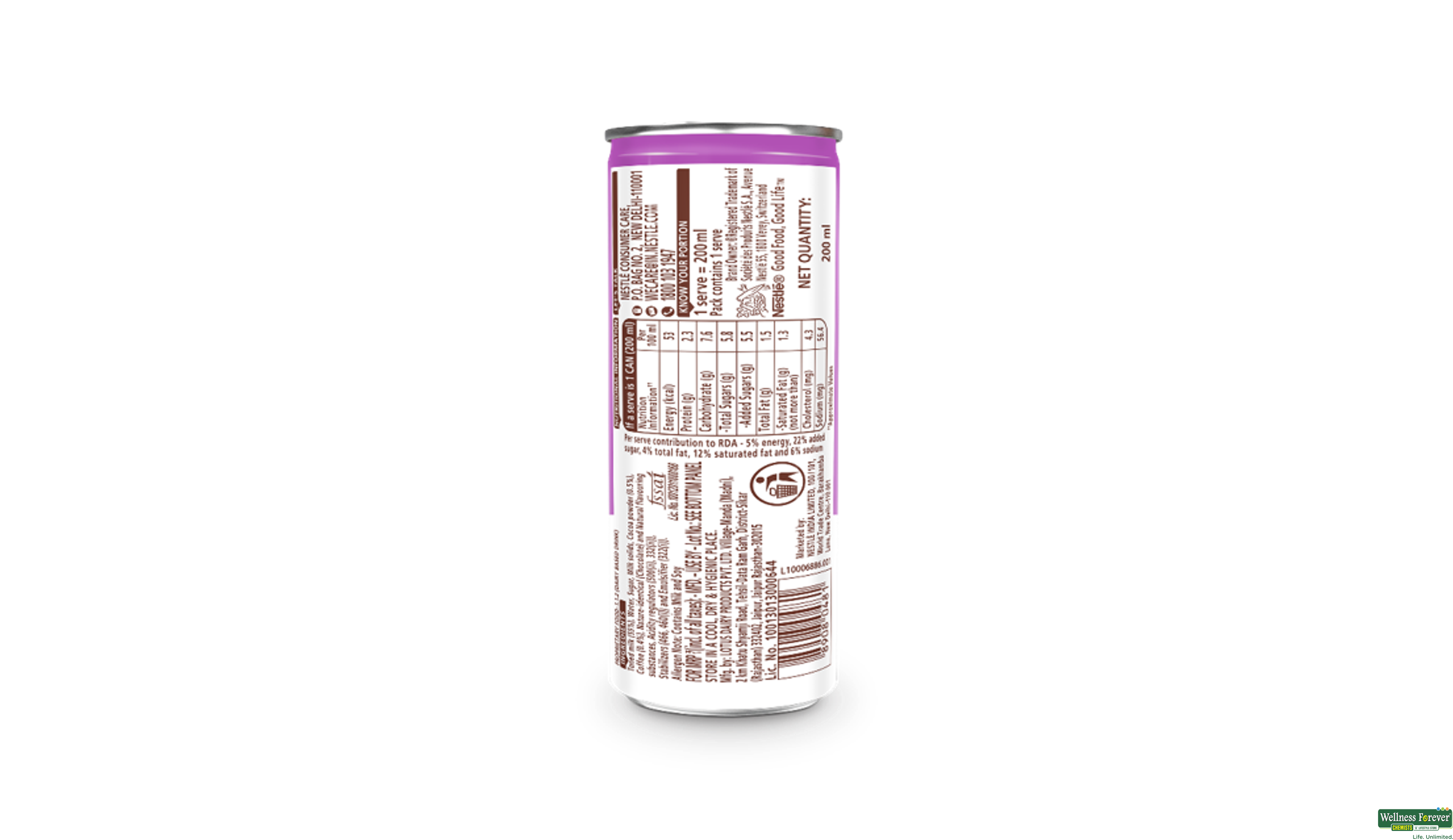 NESCAFE COFFEE CHOCO LATTE 200ML- 2, 200ML, null