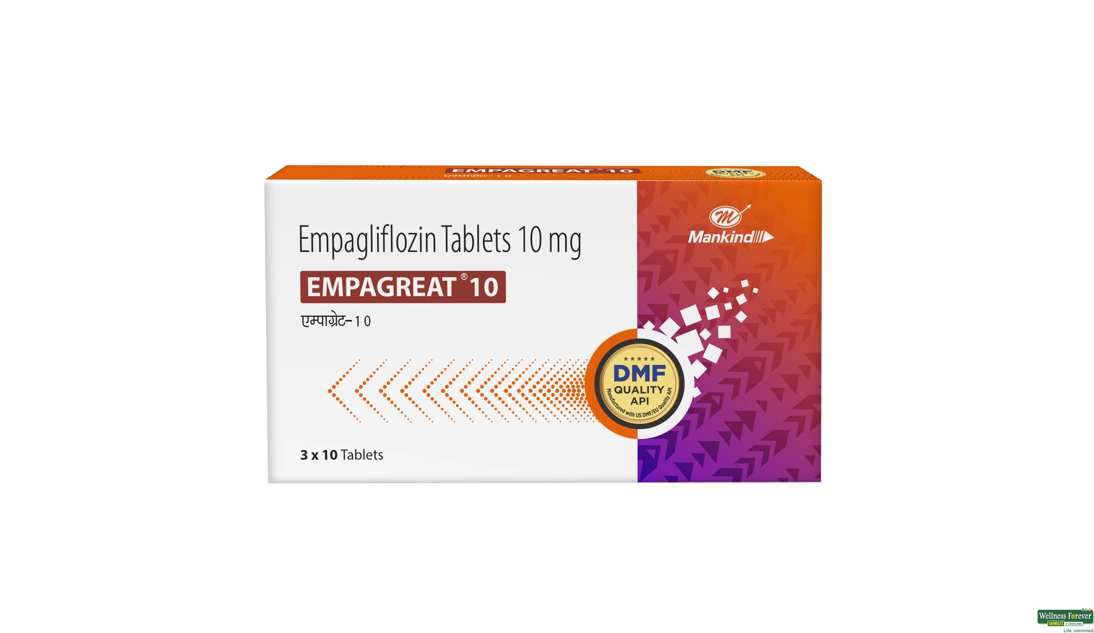EMPAGREAT 10MG 10 TABLETS- 1, 10TAB, null
