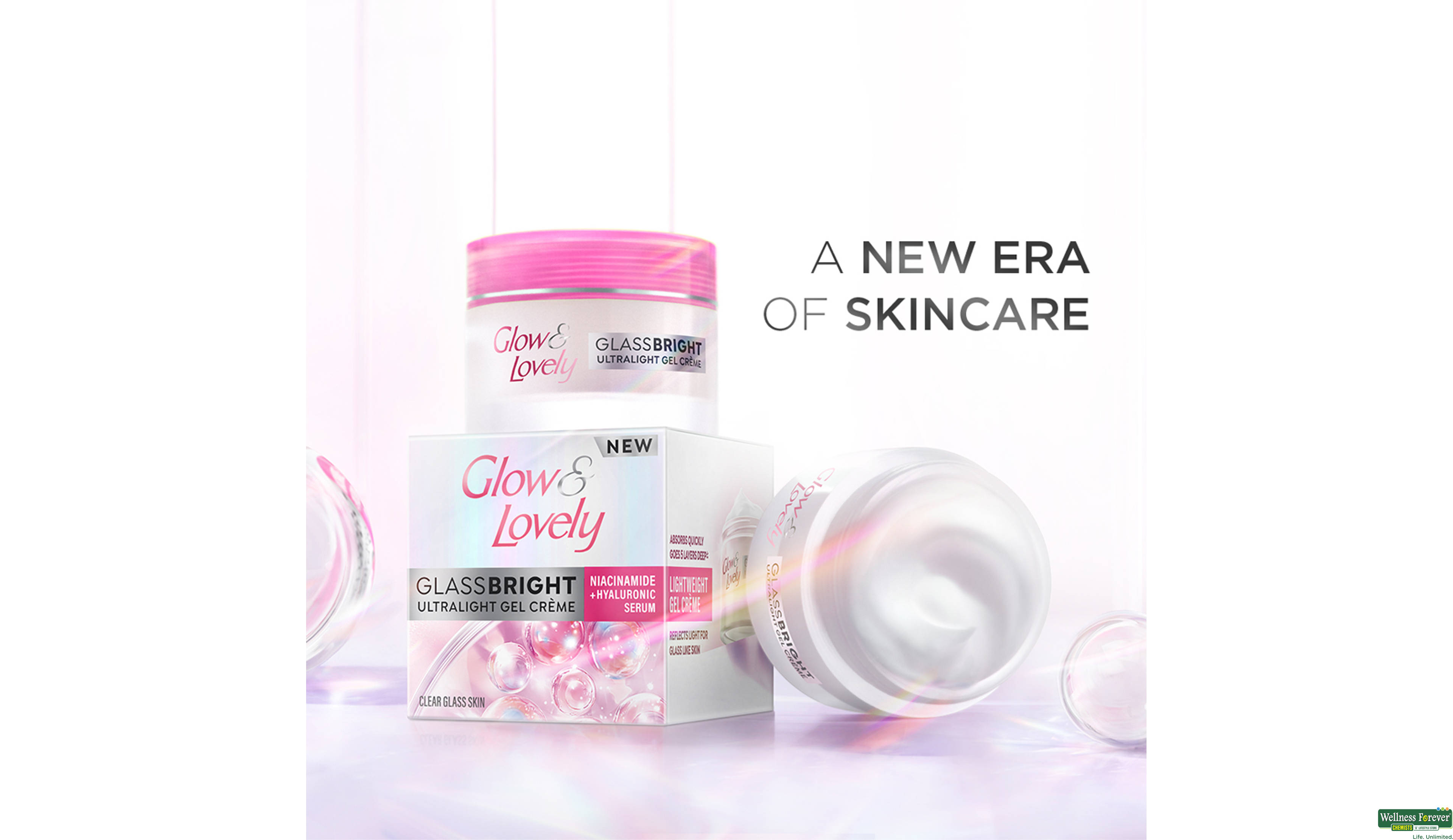 GLOW and LOVELY ULTRALIGHT GEL CREME 23GM- 5, 23GM, null