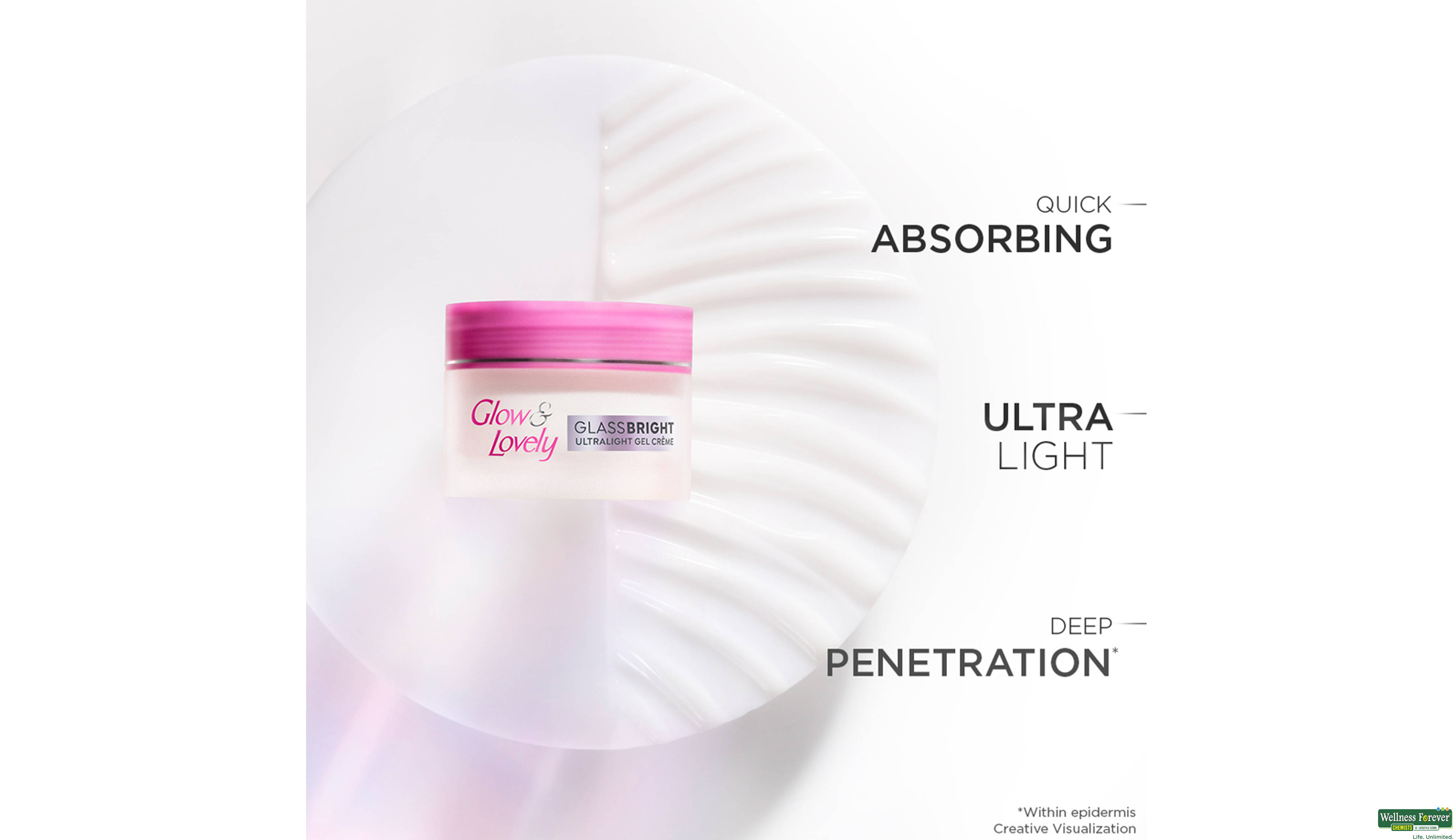GLOW and LOVELY ULTRALIGHT GEL CREME 23GM- 7, 23GM, null