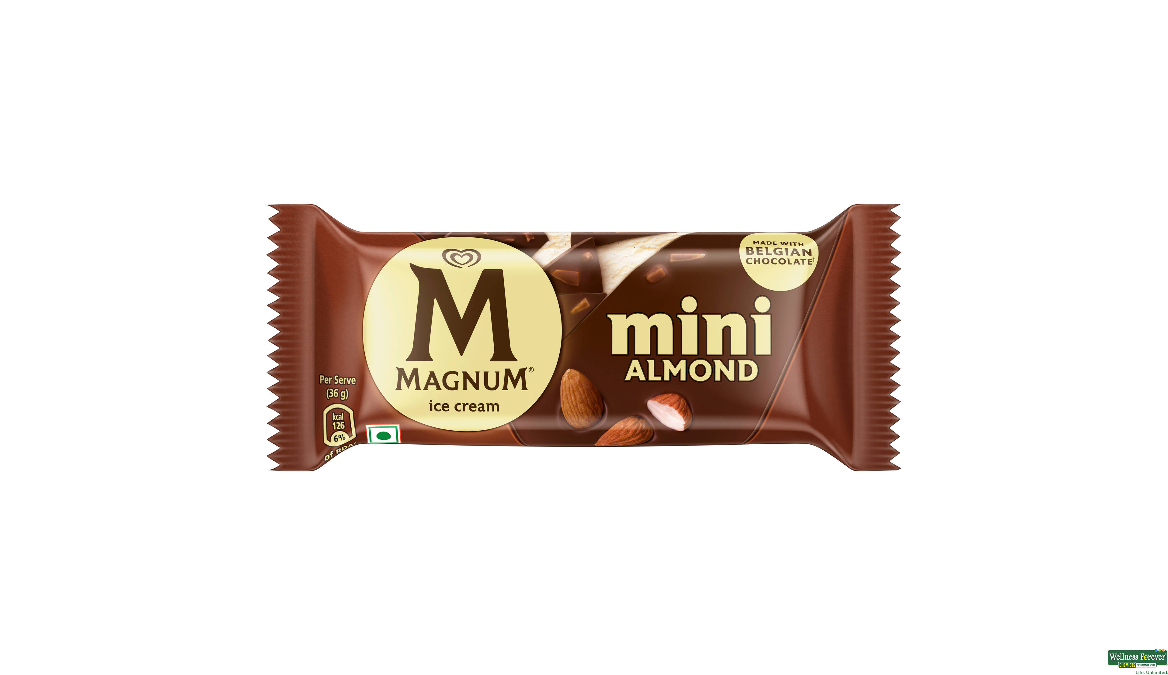 MAGNUM I/C MINI ALMOND 45ML- 1, 45ML, null