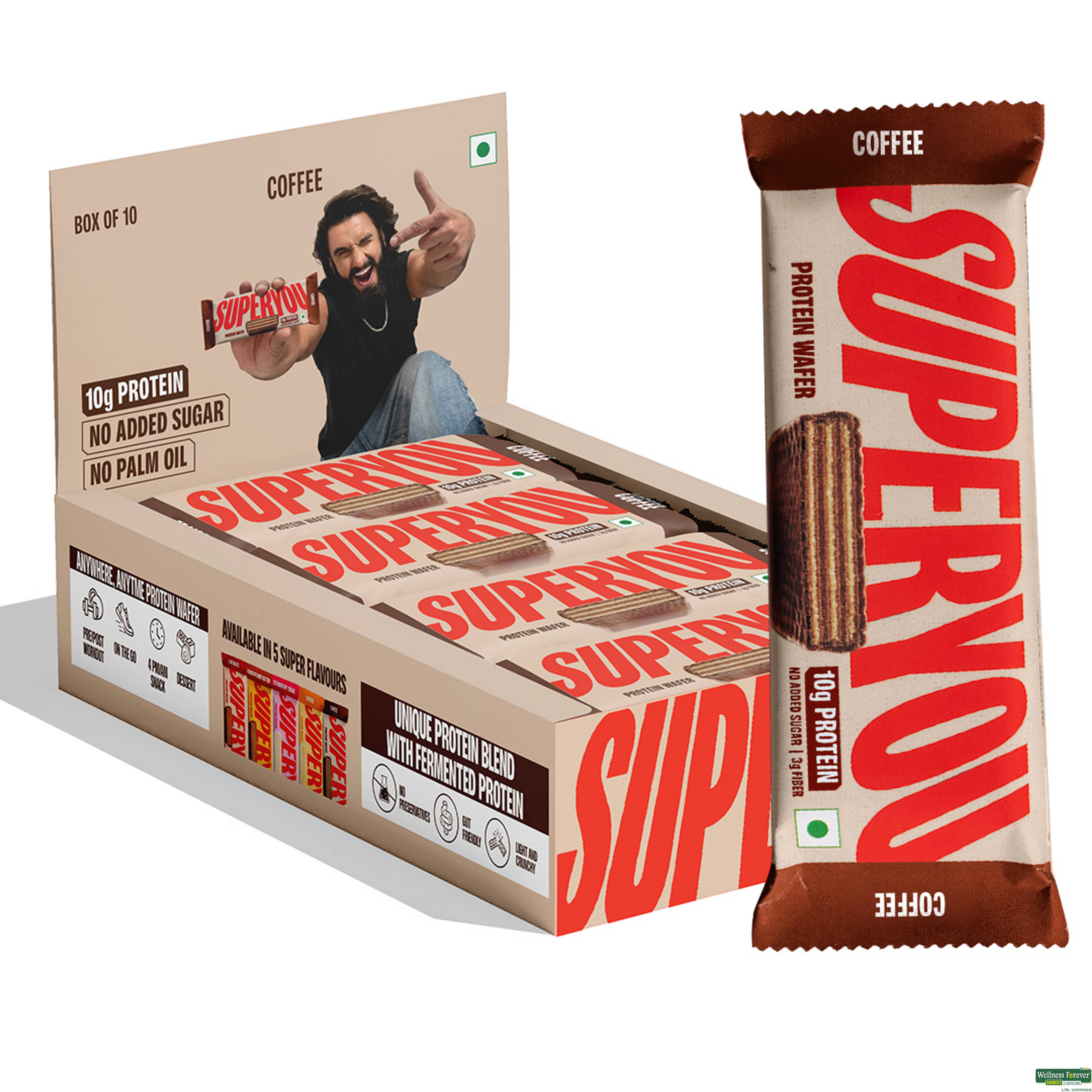 Superyou Coffee Protein Wafer Bar 40g-image