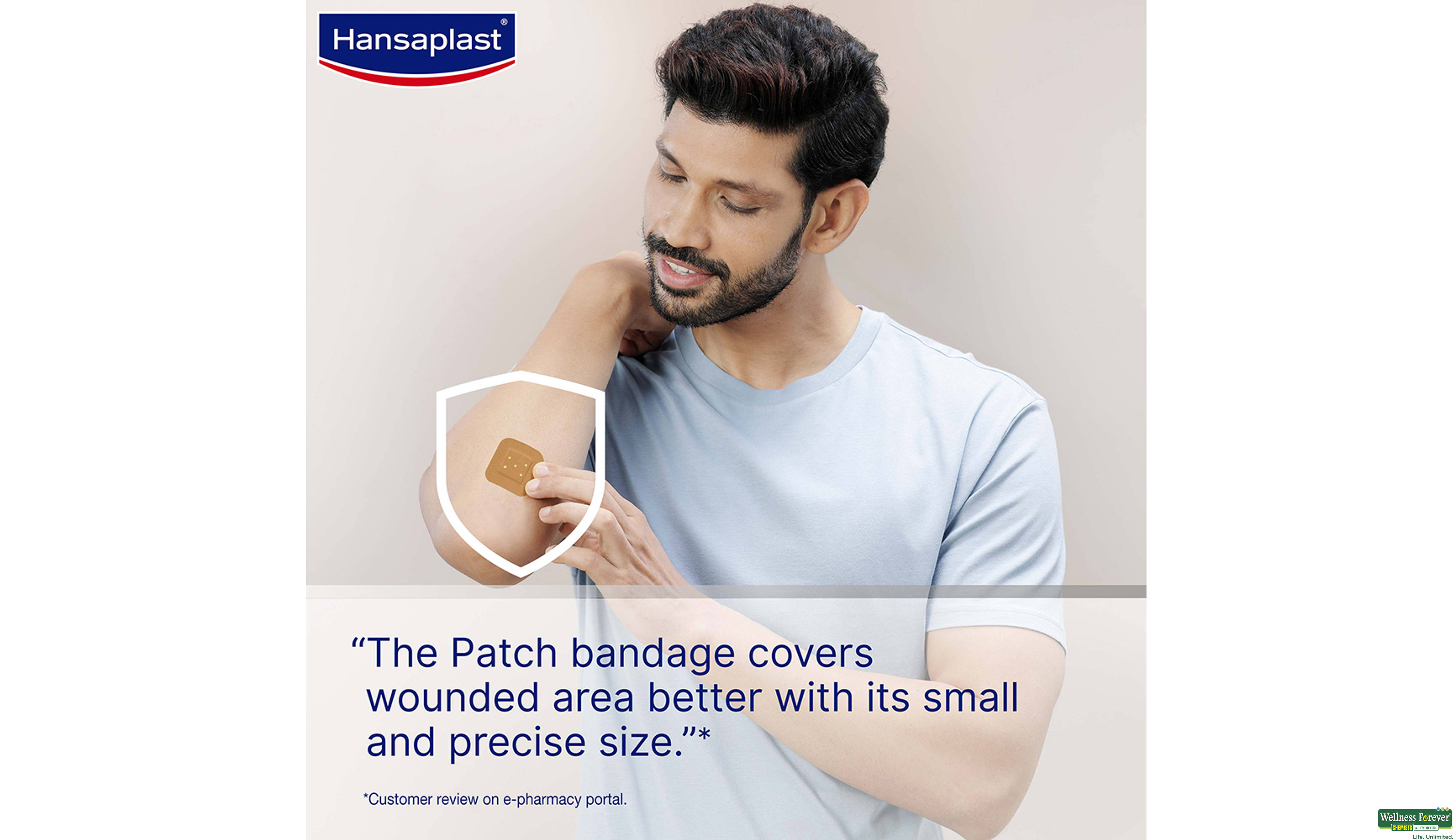 HANSAPLAST ASSORTED ANTISEPTIC PLASTERS 50PC- 6, 50PC, null