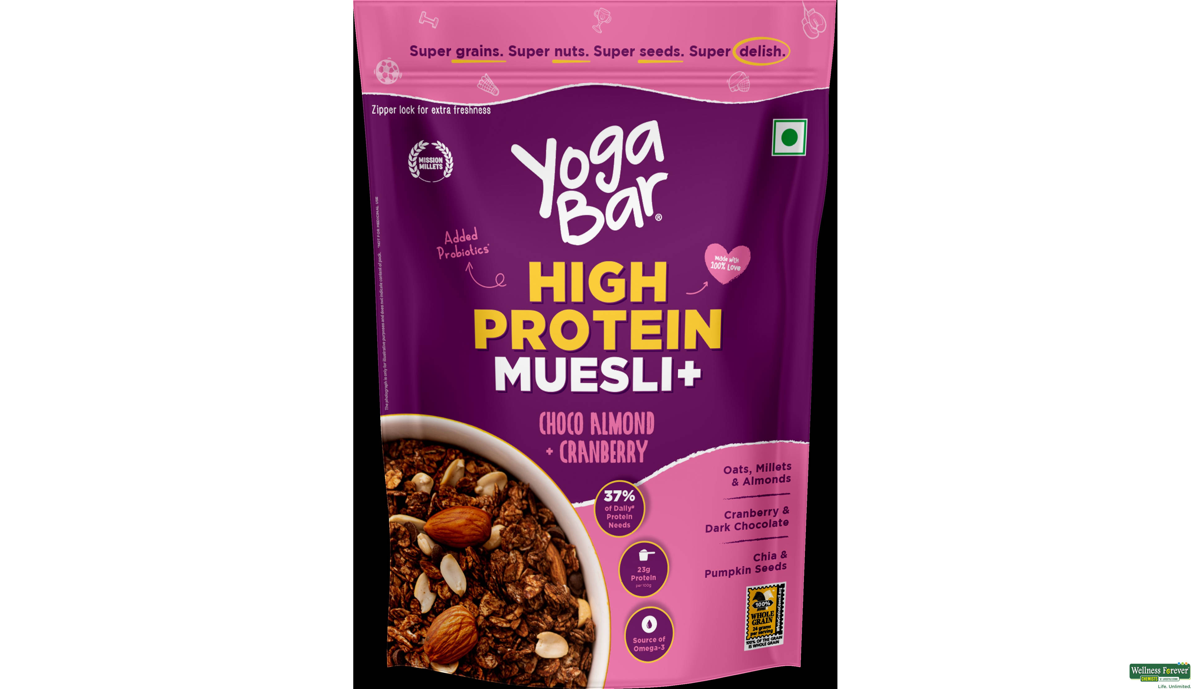 YOGA BAR PROTEIN MUESLI 350GM- 1, 350GM, null