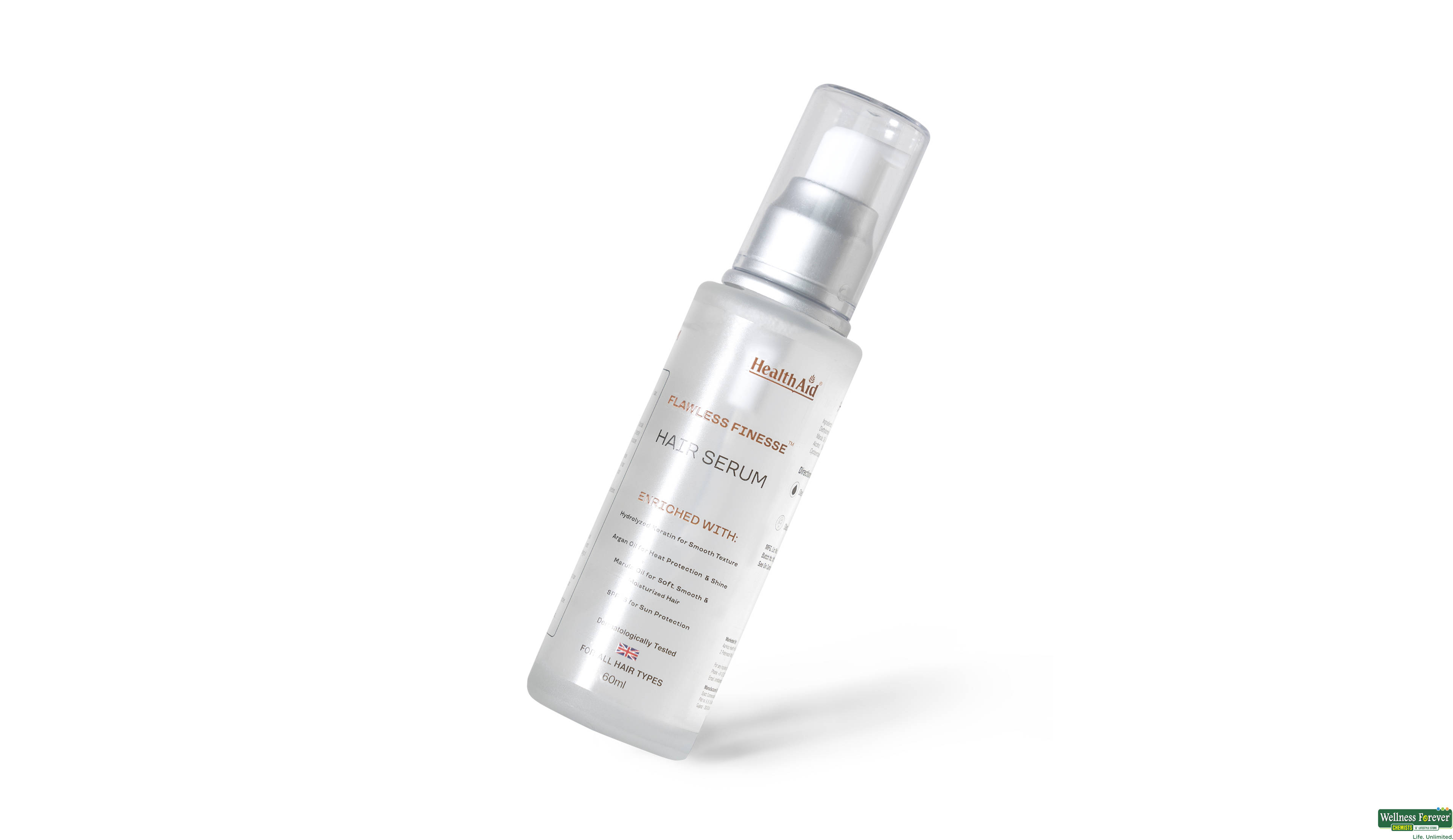 HEALTH AID FLAWLESS FINESSE HAIR SERUM 60ML- 5, 60ML, null