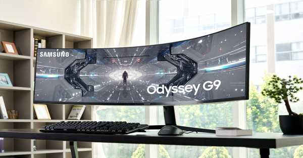 The super-ultrawide, super-curved, ultra-high resolution 49-inch Samsung Odyssey G9, Samsung launched soon...