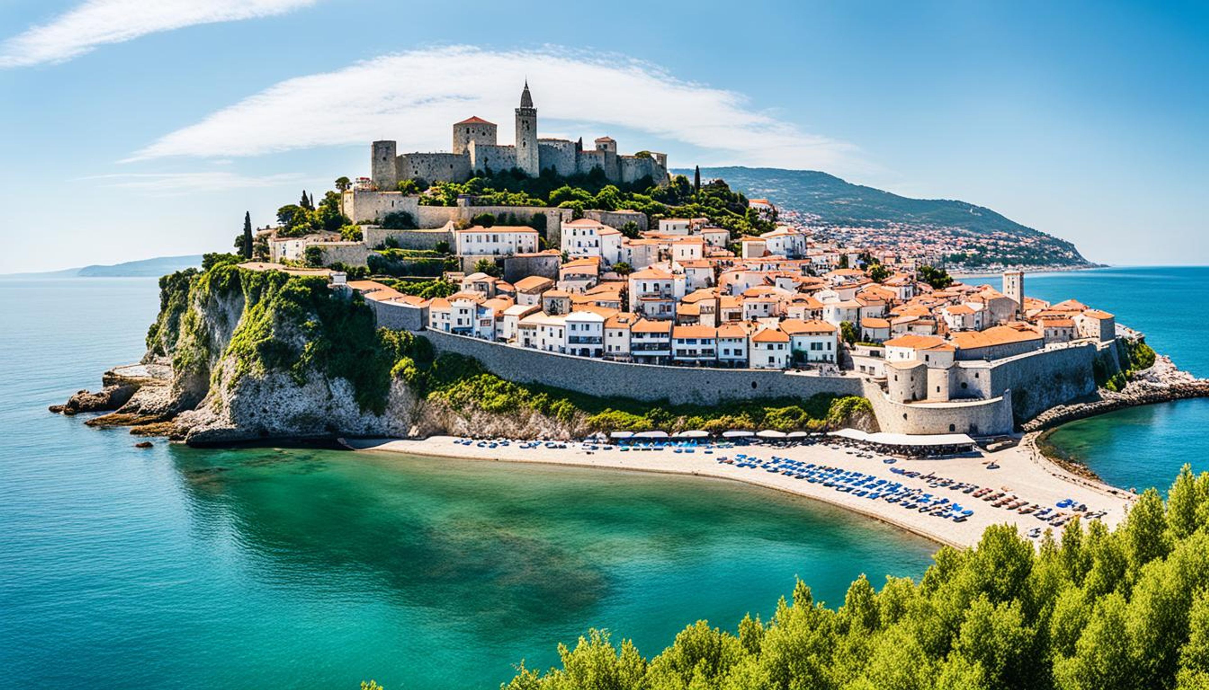 Location de bateau à Ulcinj : frontière albanaise du Monténégro