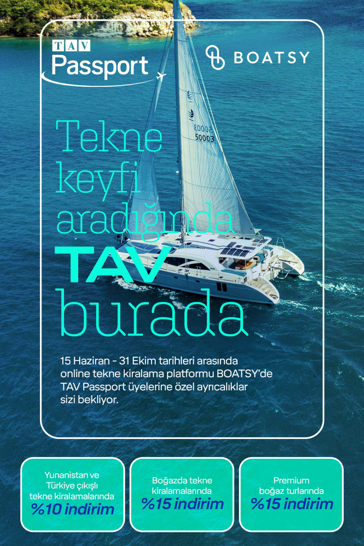 BOATSY’den TAV Passport Kart sahiplerine özel kampanya!