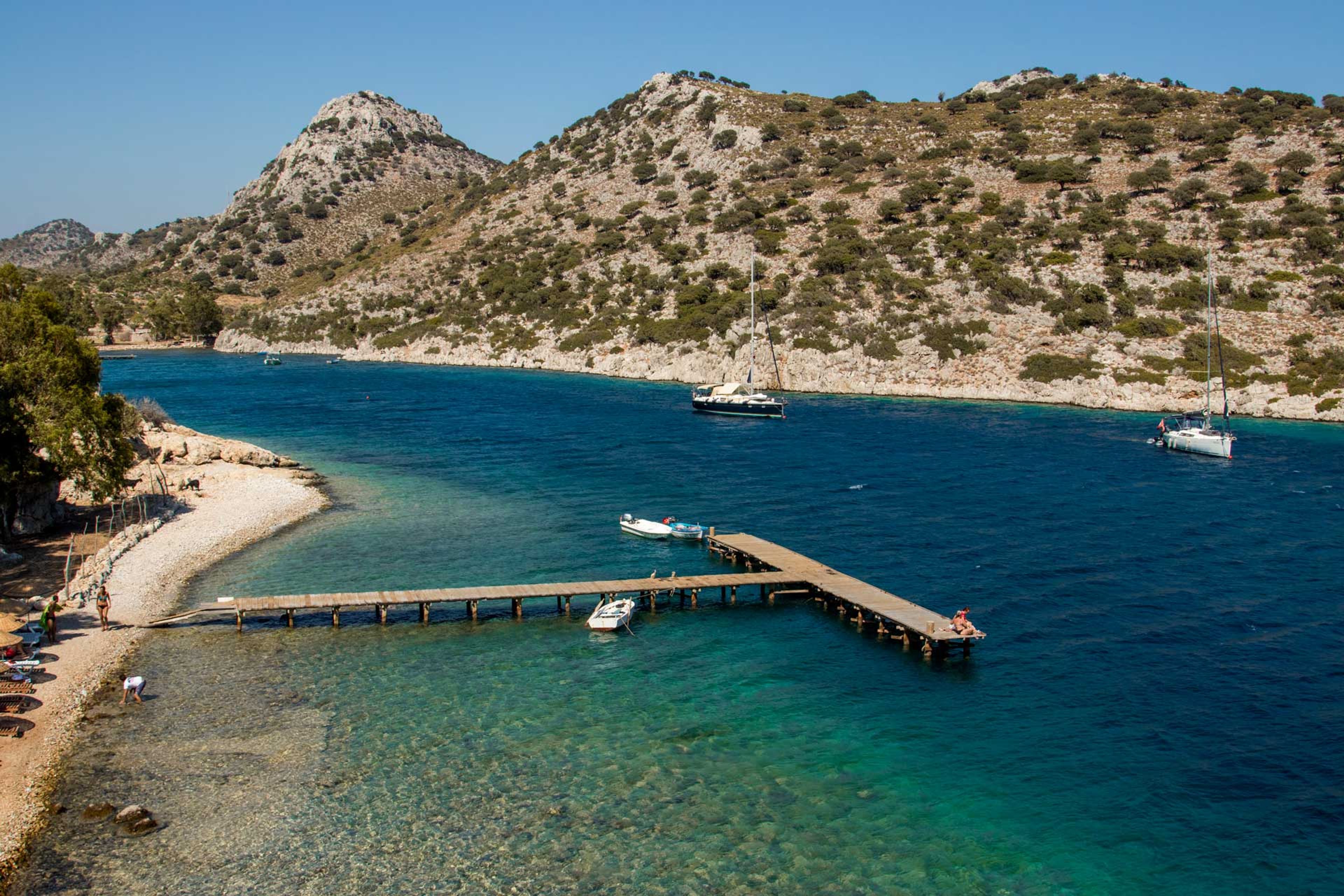 Location de yacht au port de Serçe : crique de Bozburun
