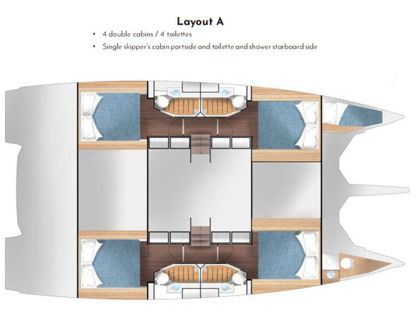 Cervetti Catamarans 44 KAJSA KAVAT new 2024 (air condition, generator, water maker, flybridge)