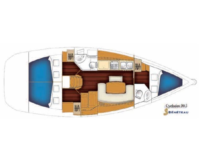 Beneteau CYCLADES 39.3 Rhodes Yachting