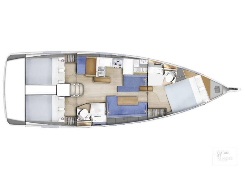 Jeanneau 410 OLIVER new 2025 (air condition, solar panels)