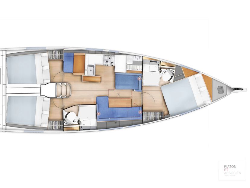 Jeanneau 410 Rosso Bianco