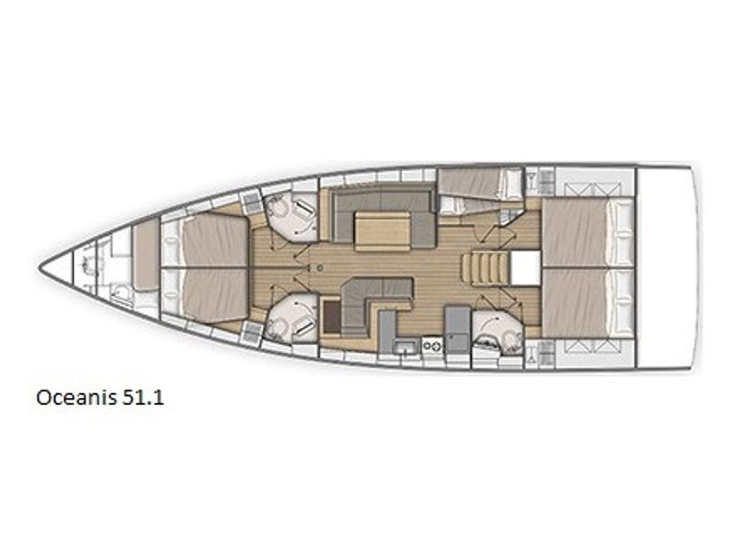 Beneteau OCEANIS 51.1 One Piece
