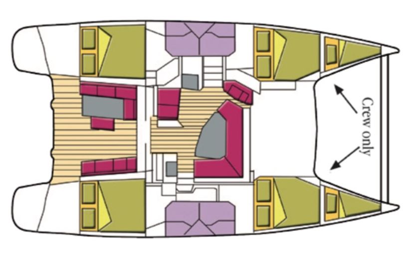 Fountaine Pajot 44 Pixie Dixie (A/C, Generator)