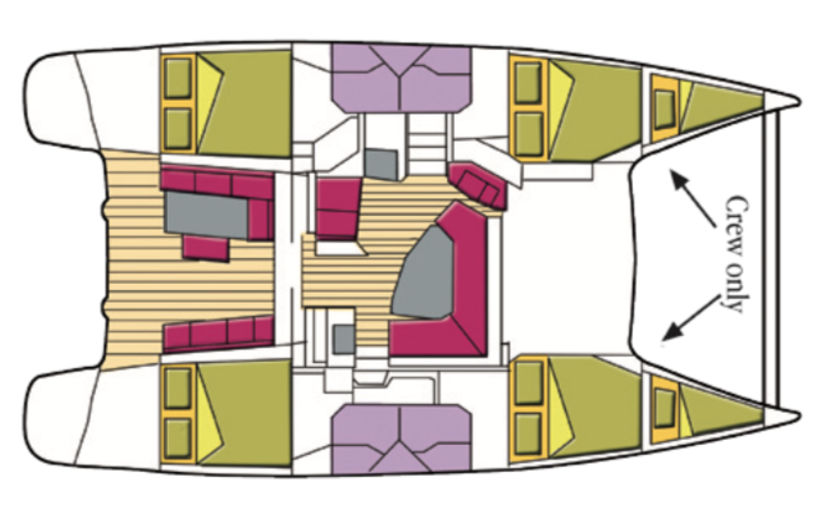 Fountaine Pajot 44 Pixie Dixie (A/C, Generator)