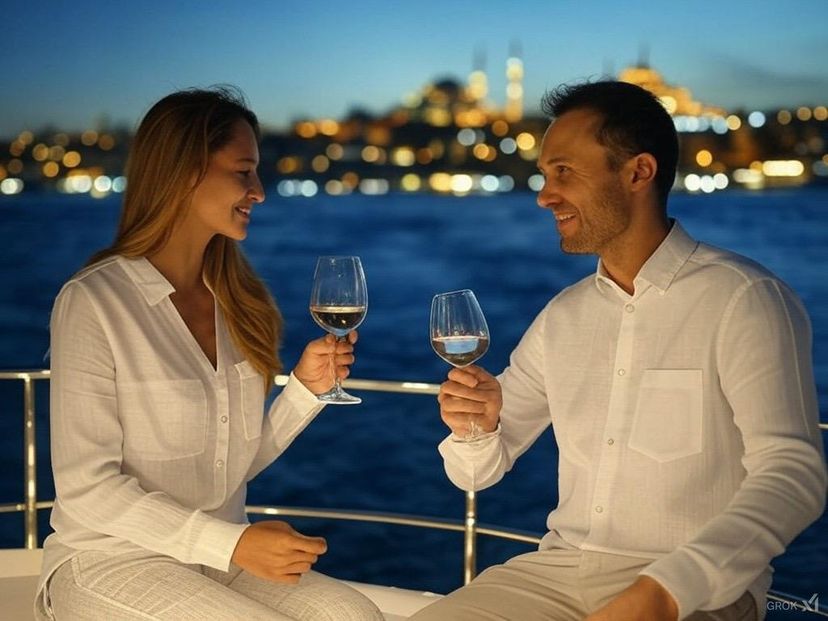 Custom-made Bosphorus Night Cruise on Luxury Yacht