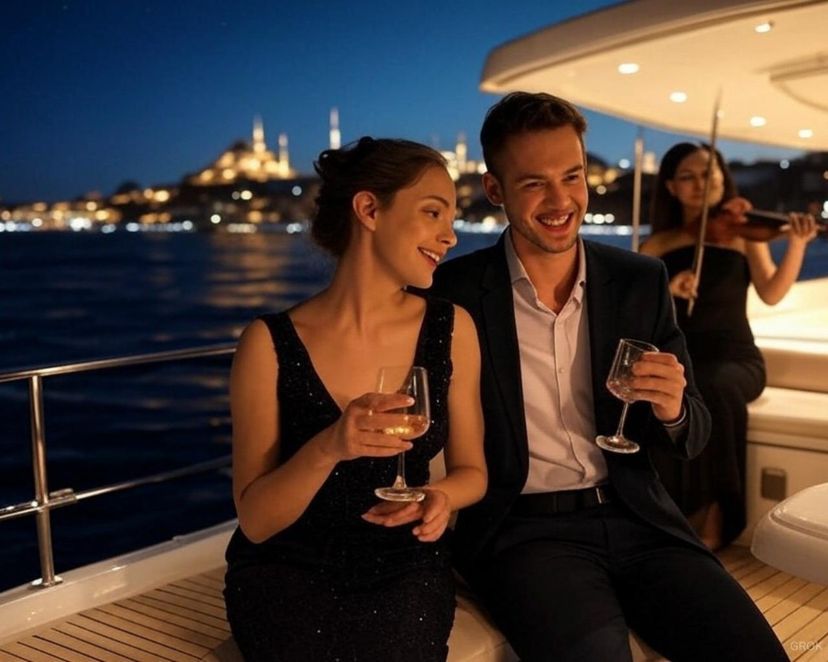 Custom-made Bosphorus Night Cruise on Luxury Yacht