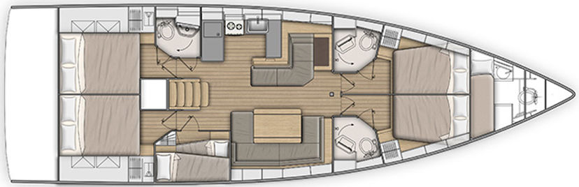 Beneteau OCEANIS 51.1 ANNEZIA STAR (generator, air condition, 1 SUP free of charge)