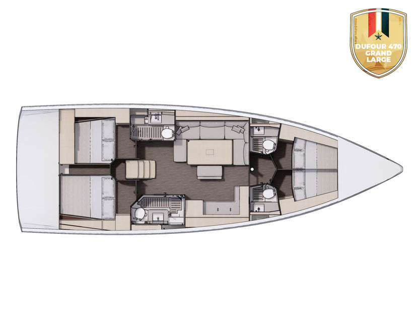 Dufour Yachts 47 Toccata (A/C & gen)
