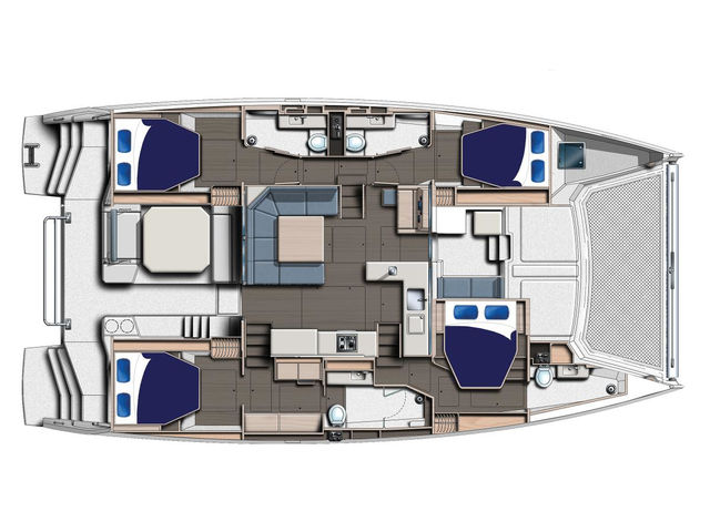 Leopard Catamarans 50 Moorings 5000-4 Club