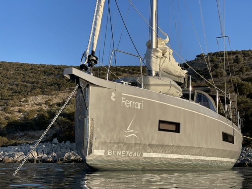 Beneteau 40 FERRARI (Premium Specs: air condition, pearl grey hull Electric WC, Inverter, Underwater lights)