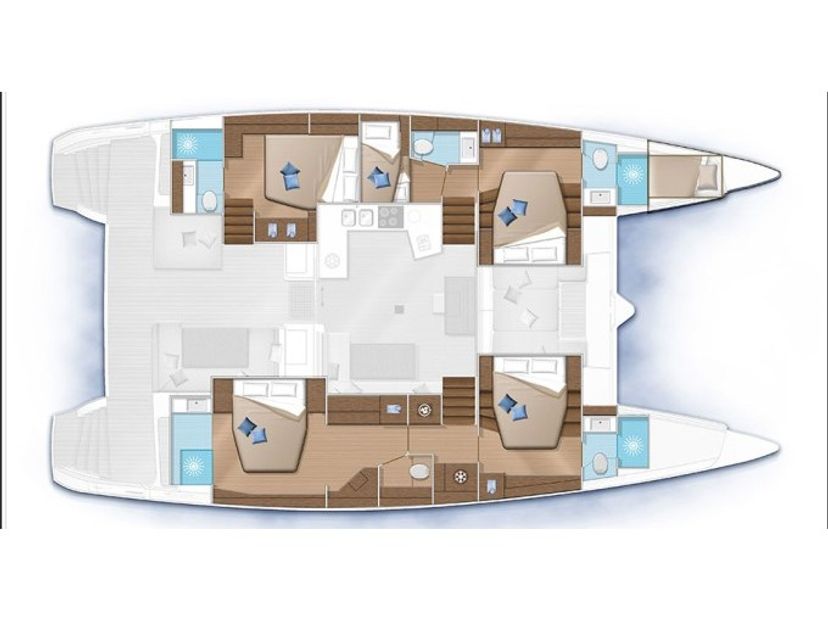 Lagoon 52 Naka (A/C, WM, Generator, Inverter, Tender Lift)